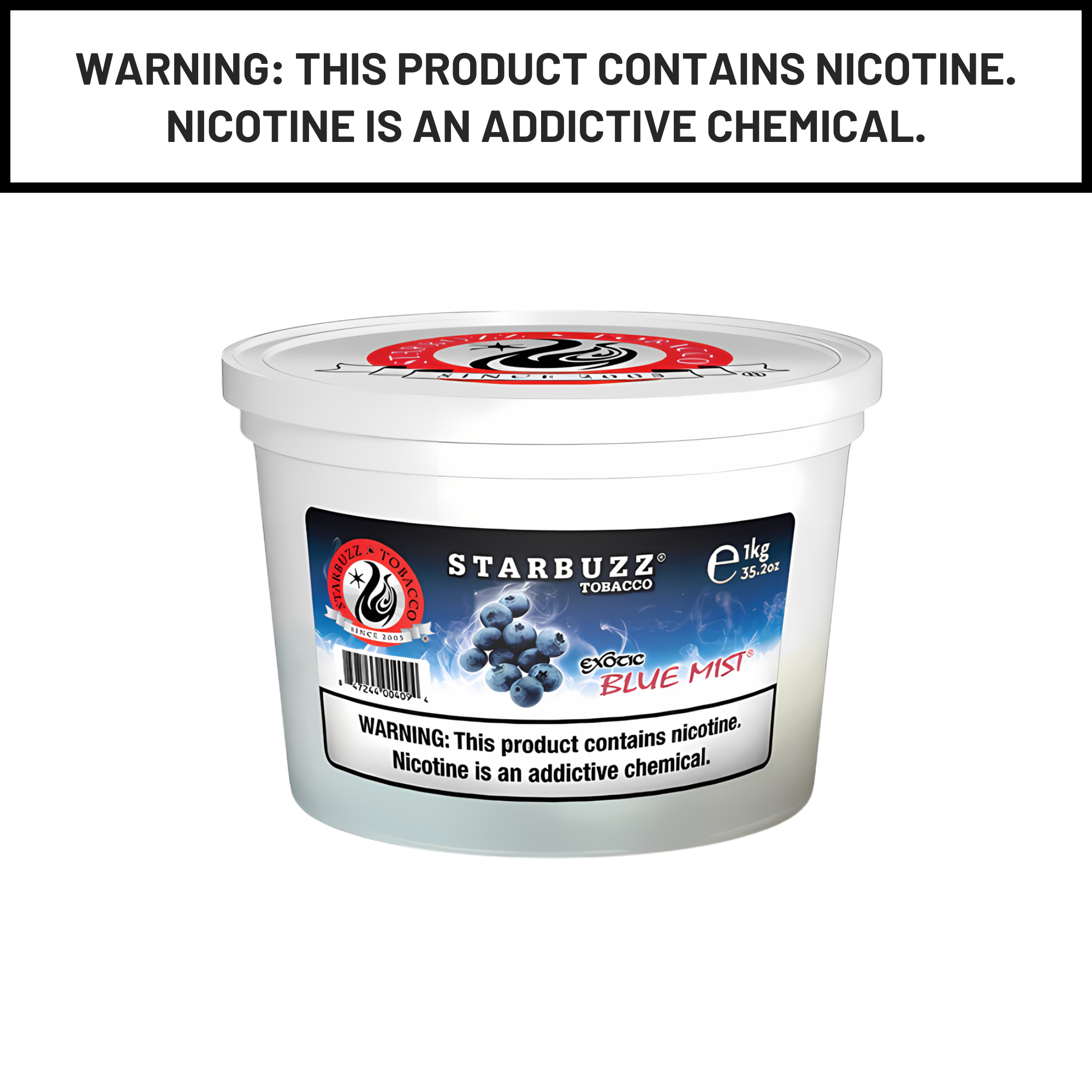 Starbuzz Shisha Tobacco 1Kg Blue Mist & More Flavors Smooth, Sweet Hookah Flavor Starbuzz Shisha Tobacco 1Kg Blue Mist & More Flavors Smooth, Sweet Hookah Flavor