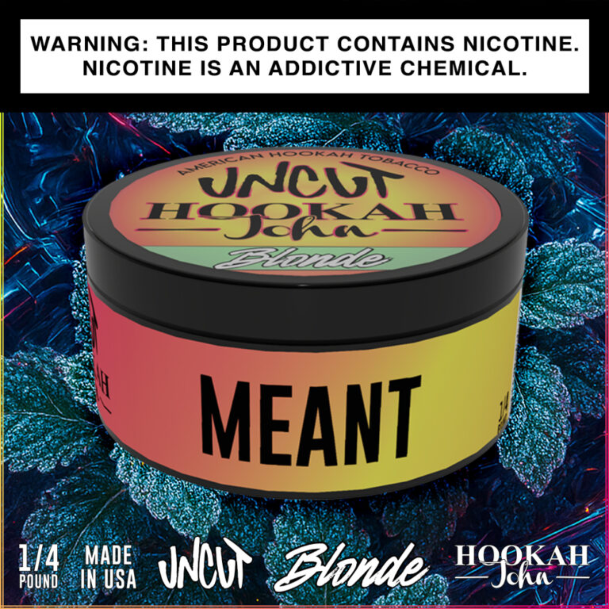 Hookah John UNCUT Hookah Tobacco | Blonde 1/4 lb