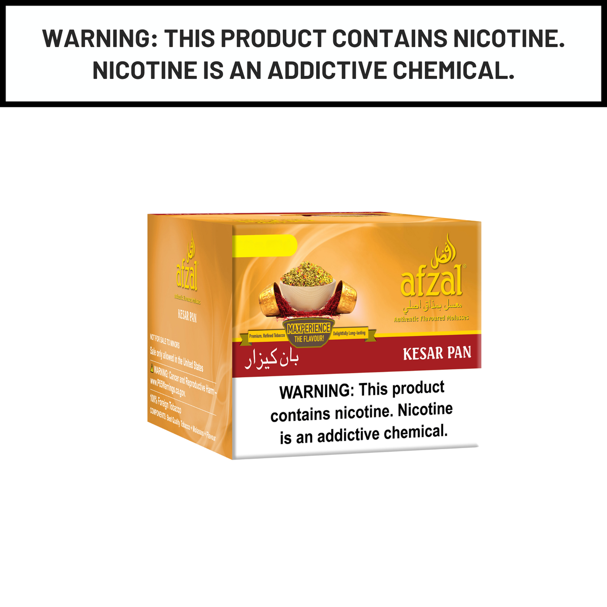 Afzal Hookah Tobacco Kesar Pan 1Kg