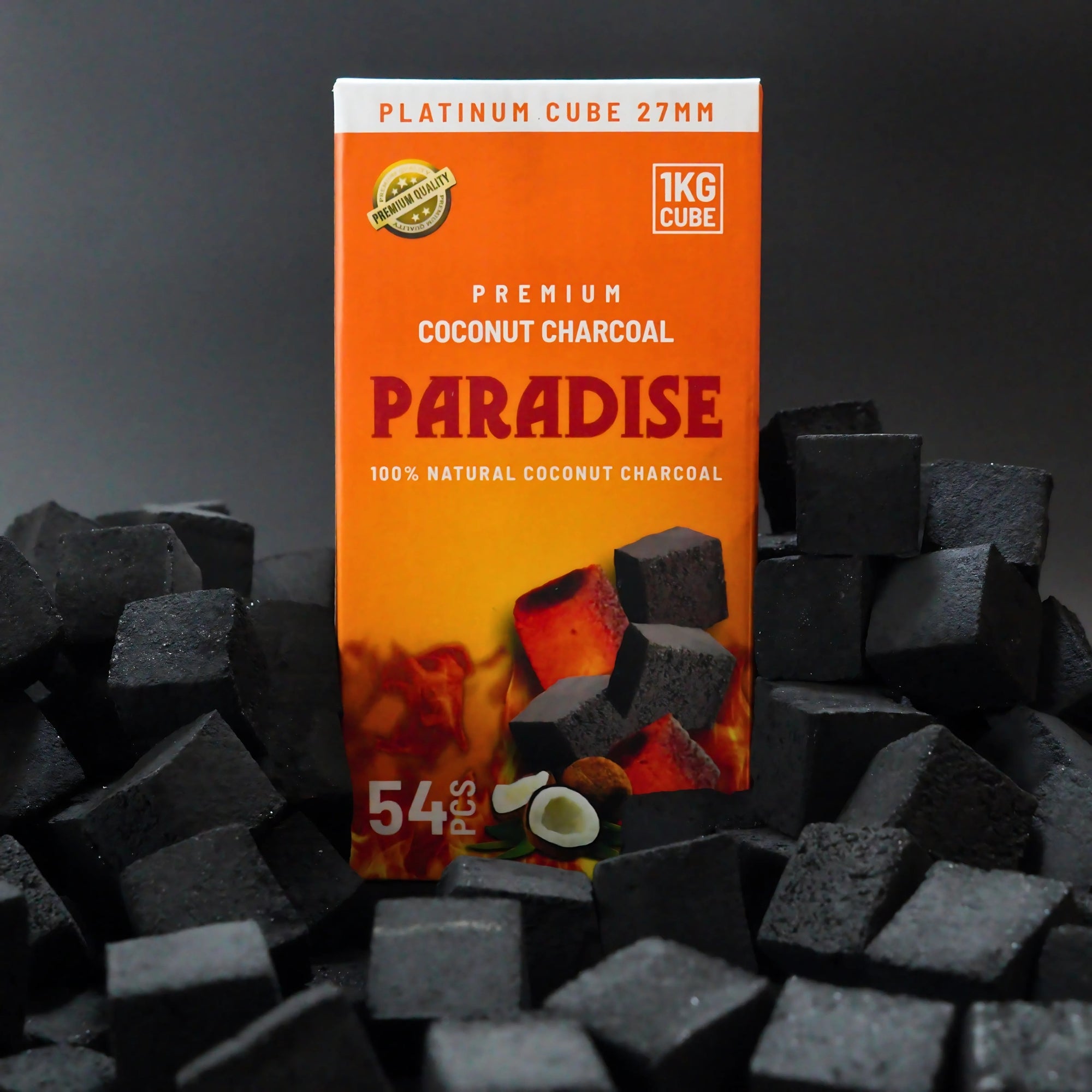 Paradise Coconut Hookah Coals JUMBO – 100% Natural Charcoal Kg