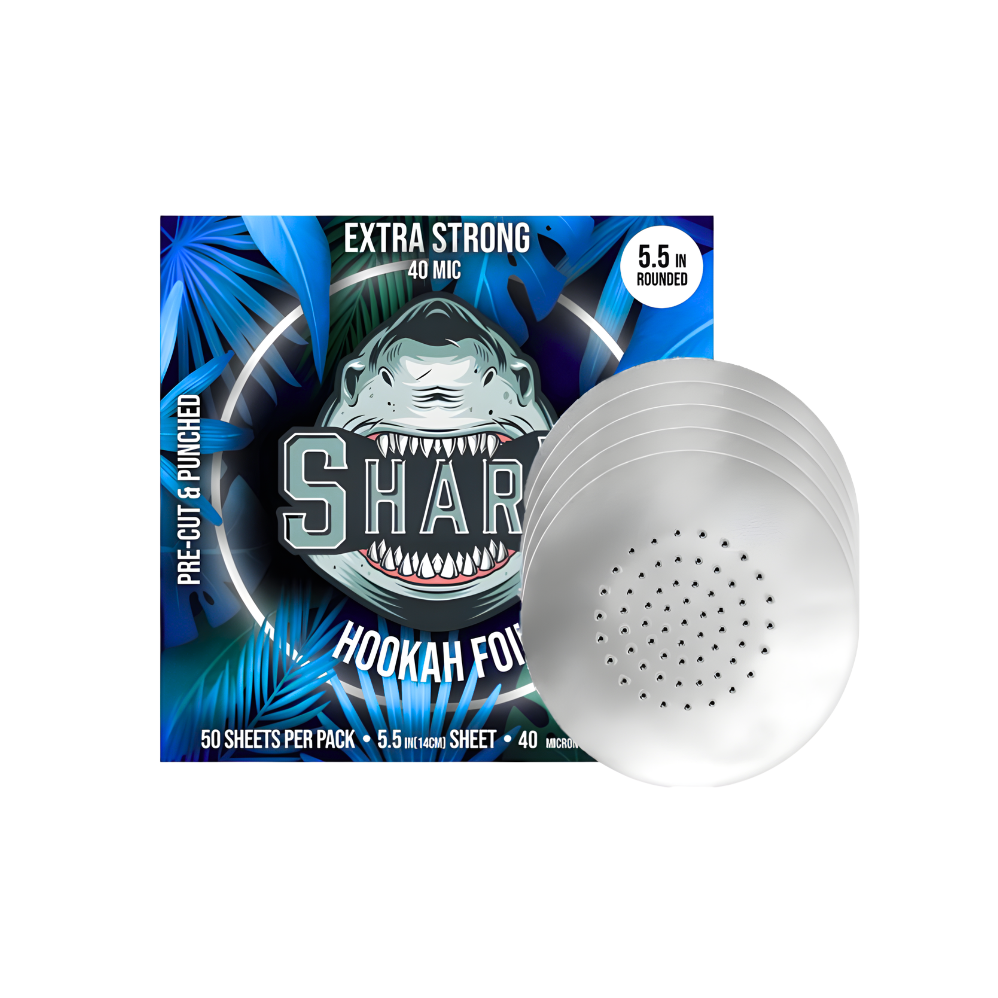 SHARK Pre-poked Foil | 50ct Rounded 5.5in