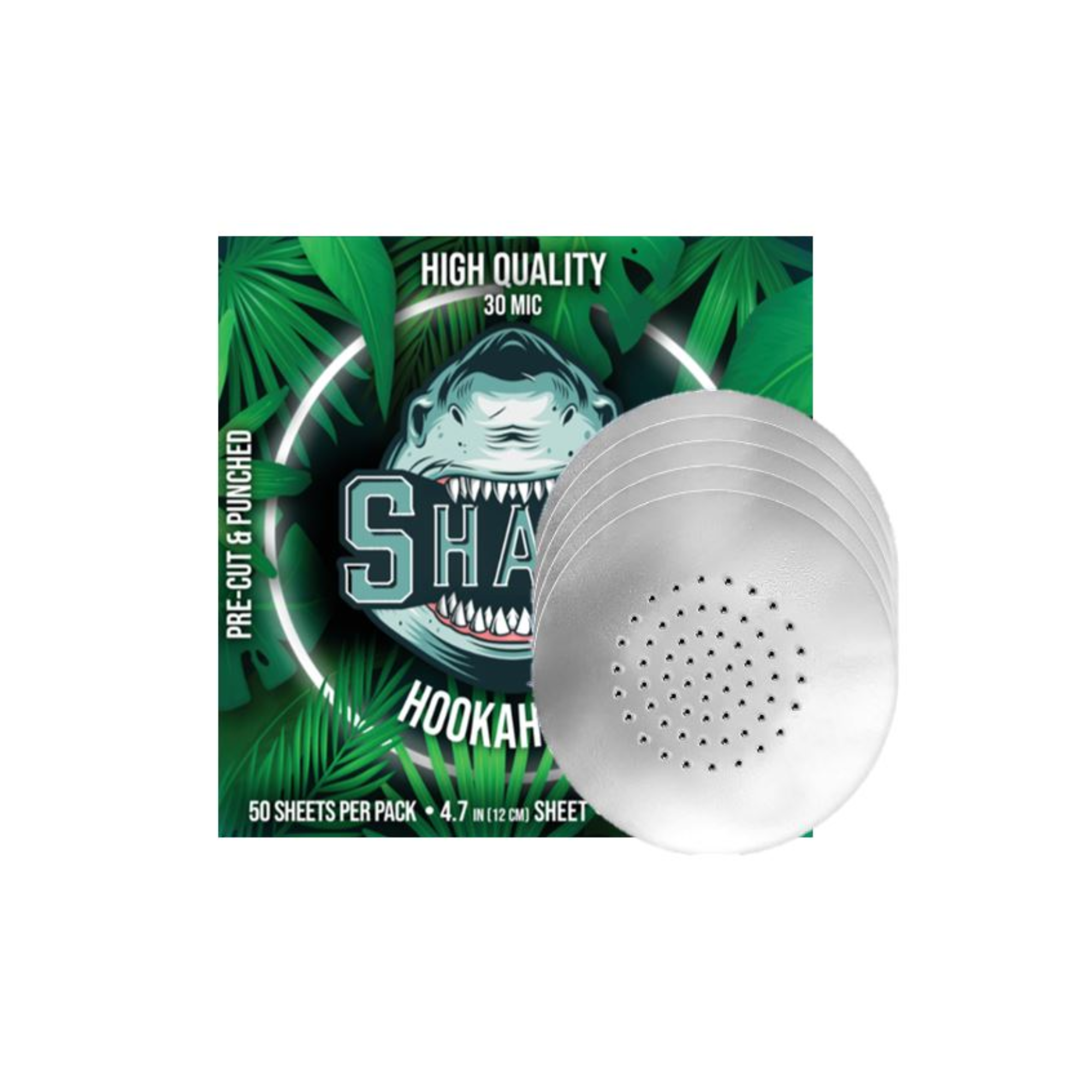 SHARK Pre-poked Foil | 50ct Rounded 4.7in