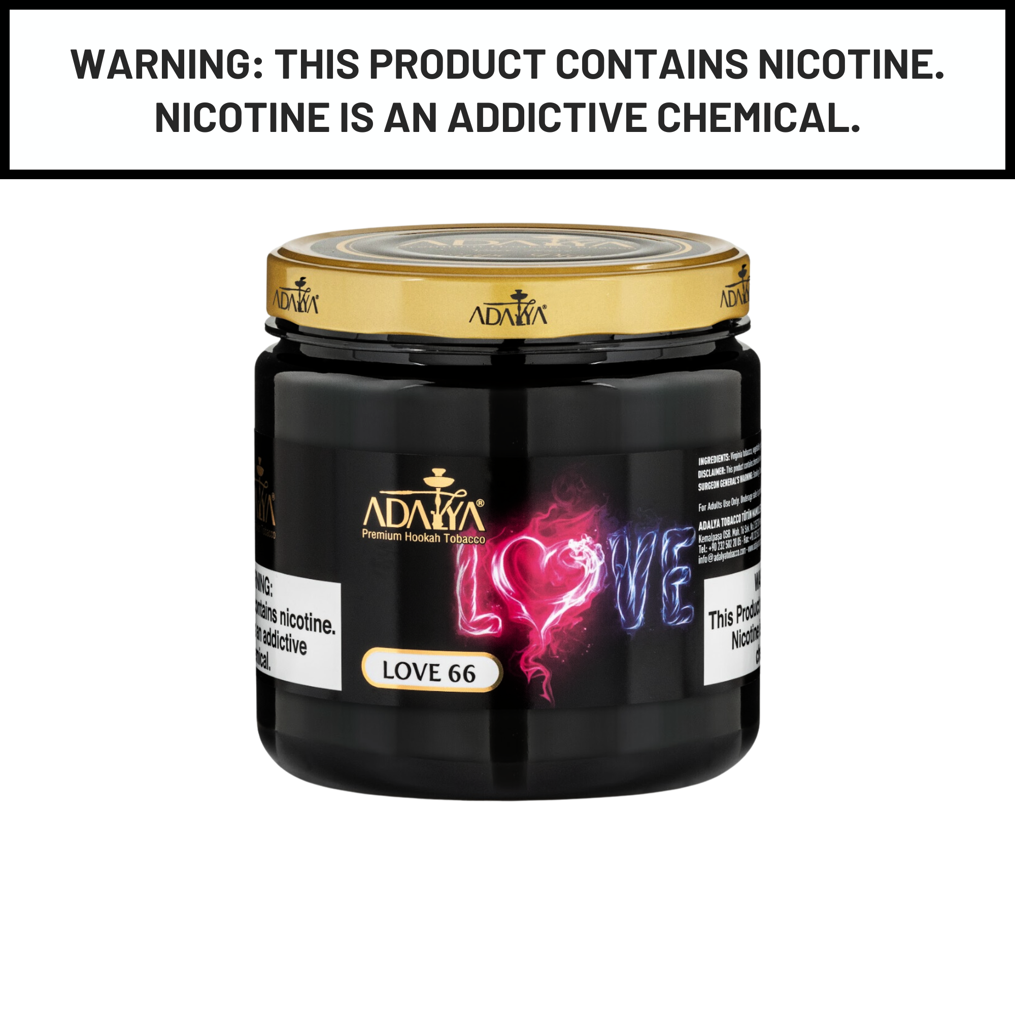 Adalya 1Kg Love 66 Shisha Hookah Tobacco Flavors