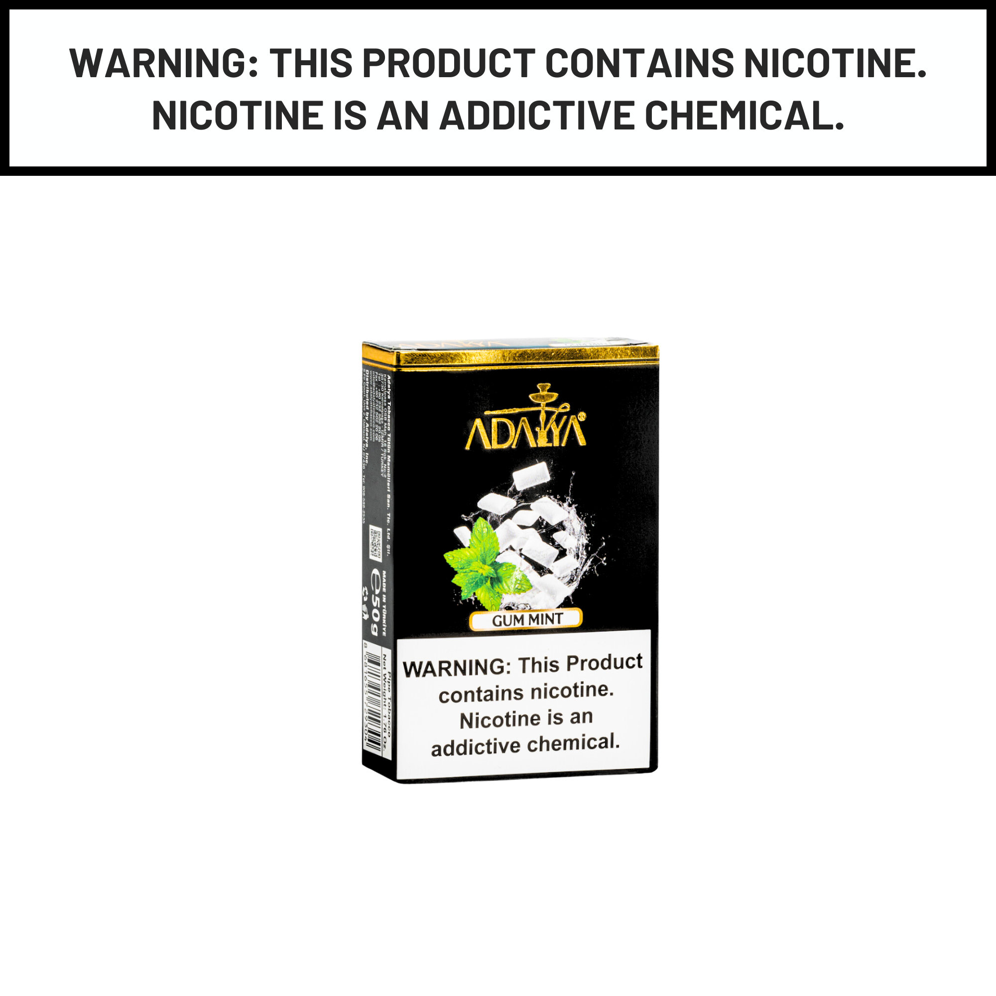 Adalya 50g Gum Mint Shisha Hookah Tobacco Flavors