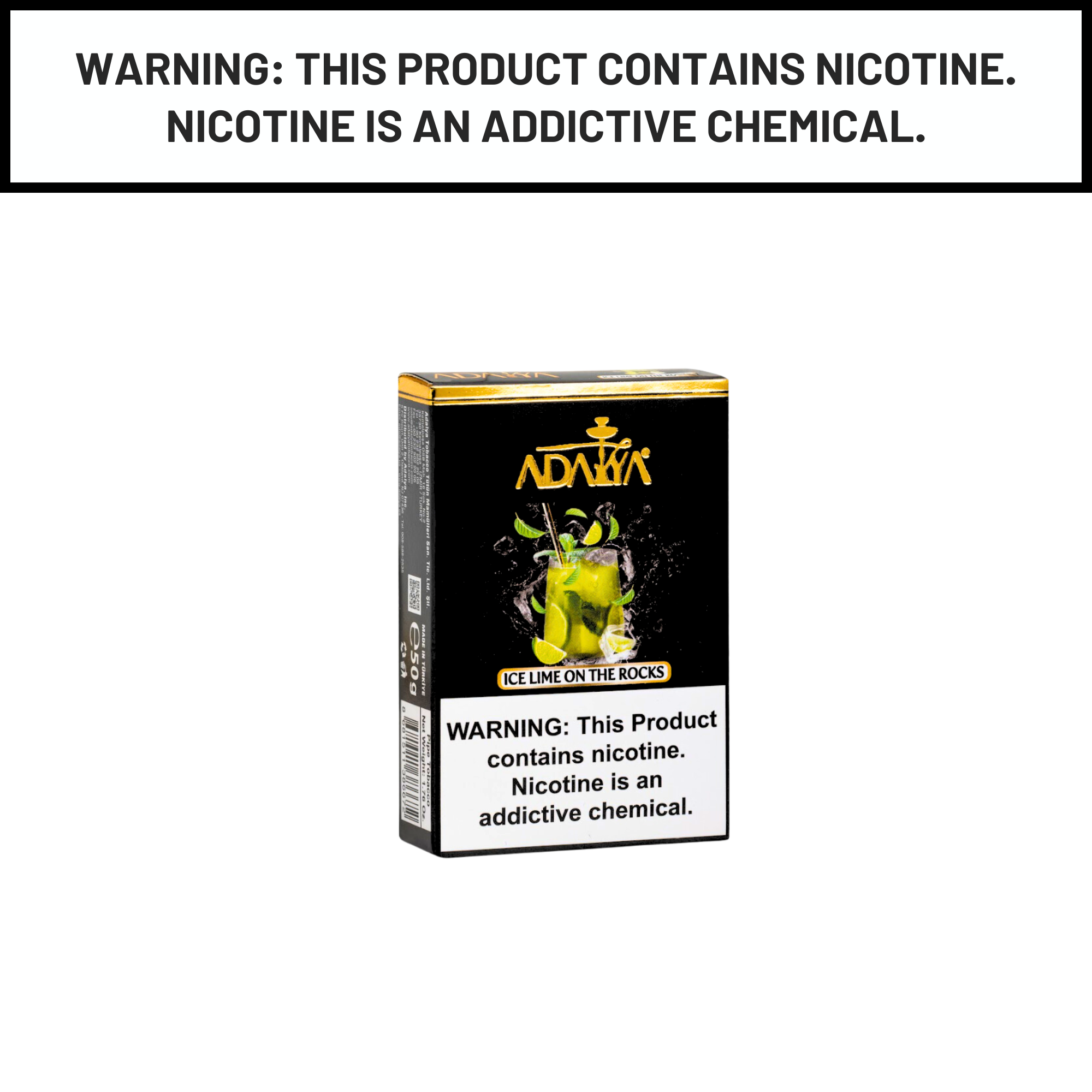 Adalya 50g Ice Lemon on The Rocks Shisha Hookah Tobacco Flavors
