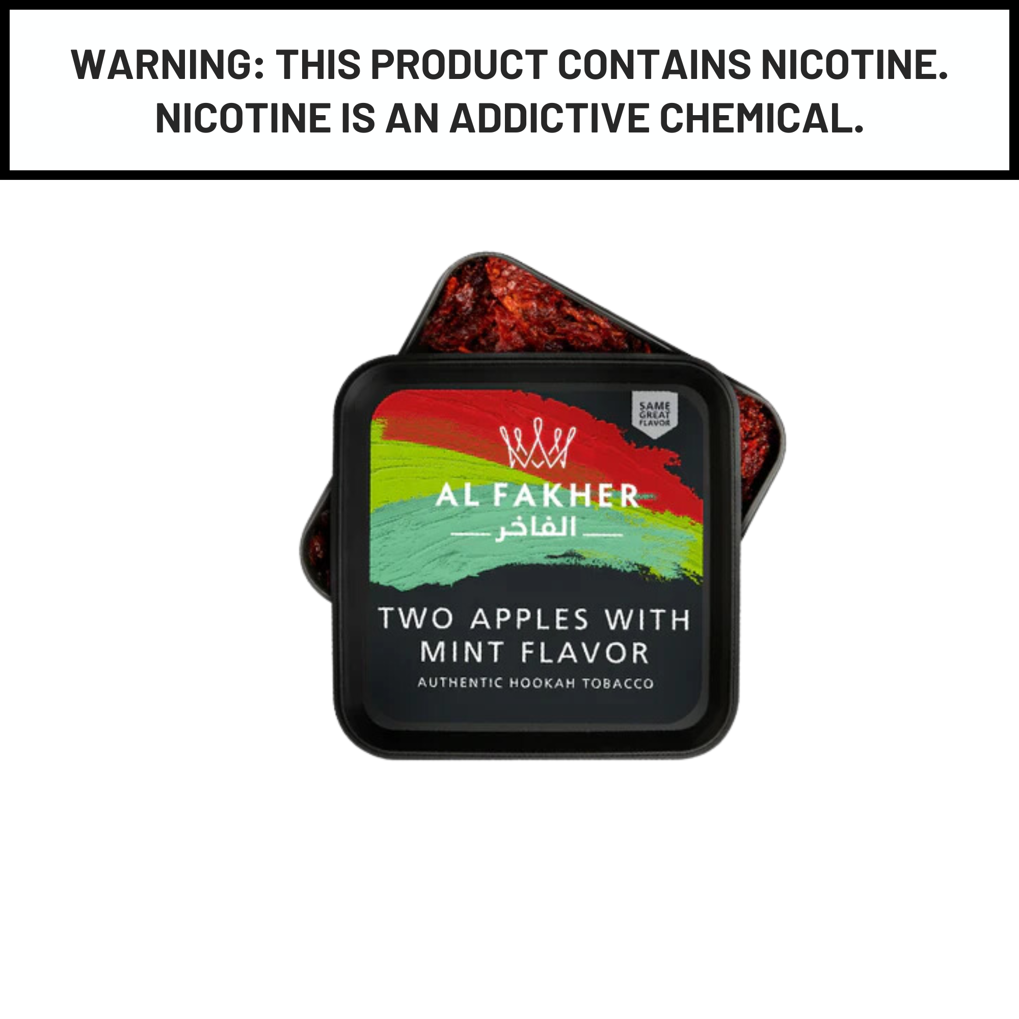 Al Fakher 250g Two Apples Mint Shisha Hookah Tobacco Flavors