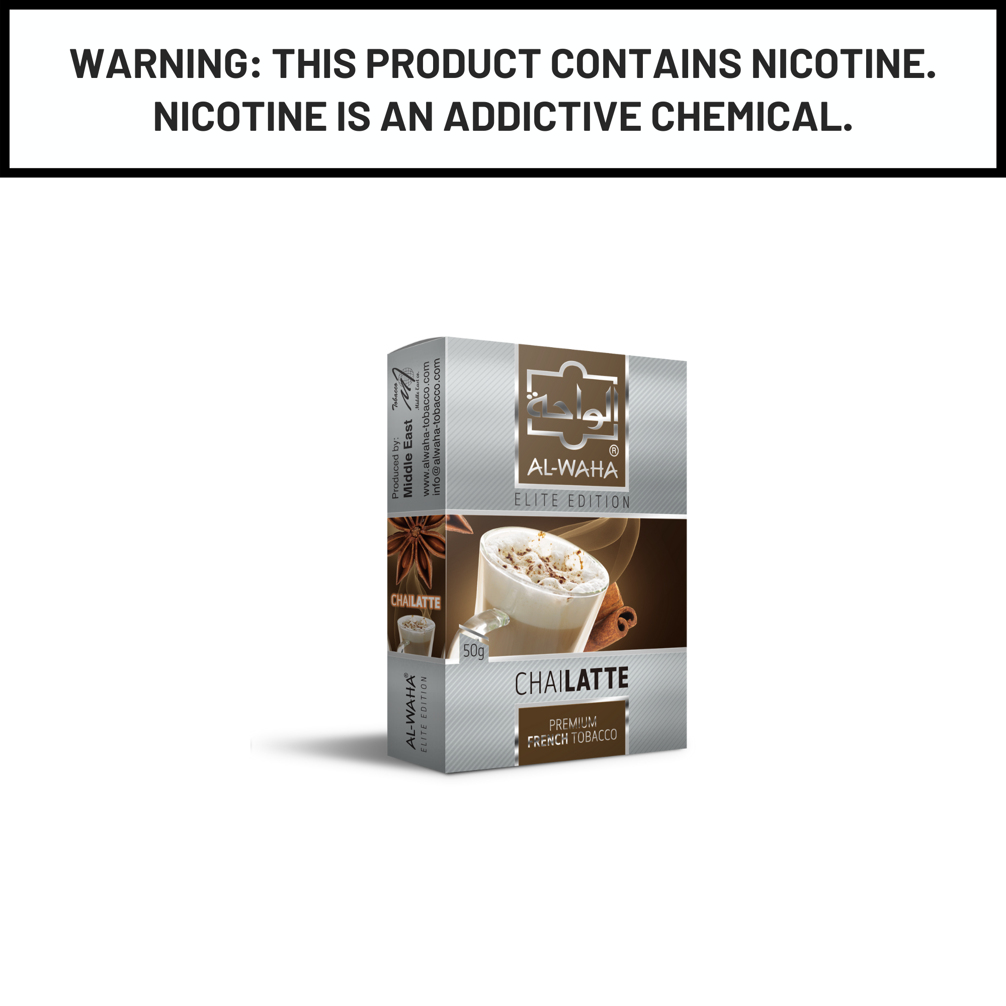 Al Waha Chai Latte 50g Hookah Shisha Tobacco