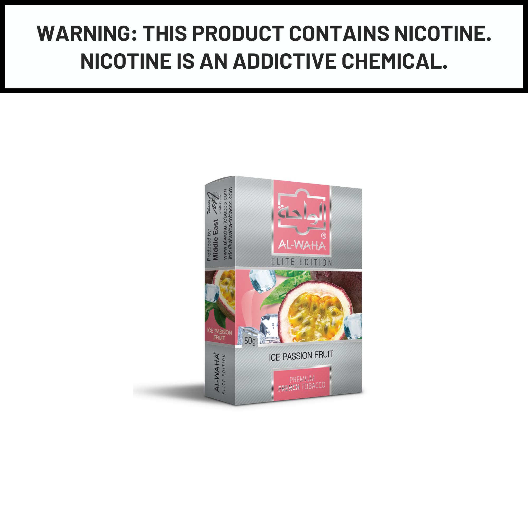 Al Waha Ice Passion Fruit 50g Hookah Shisha Tobacco