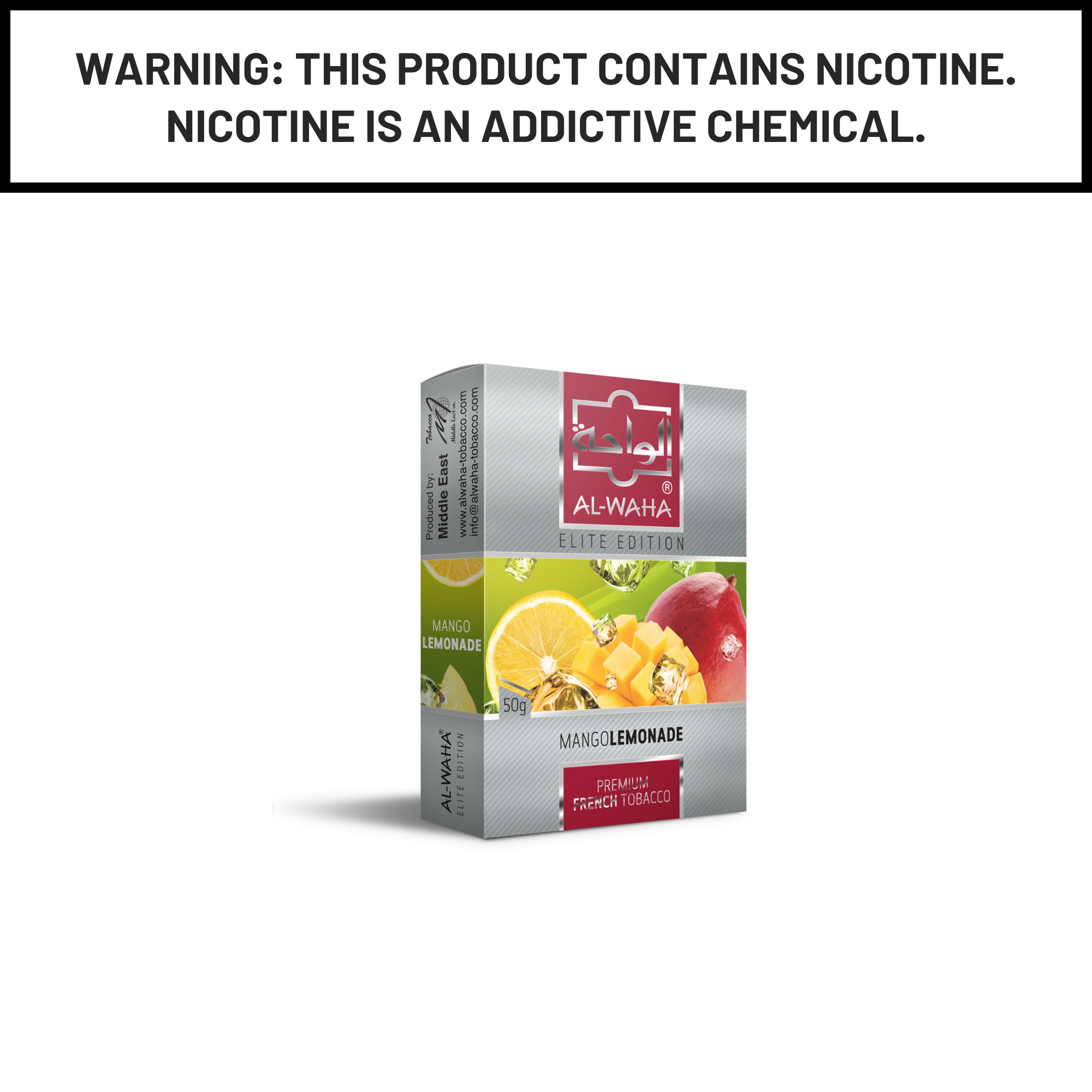 Al Waha Mango Lemonade 50g Hookah Shisha Tobacco