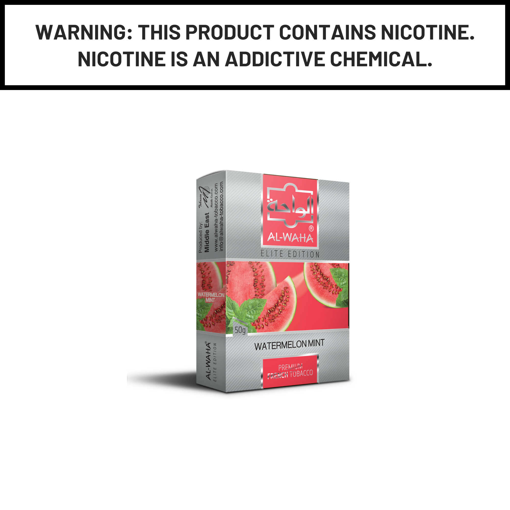 Al Waha Watermelon Mint 50g Hookah Shisha Tobacco