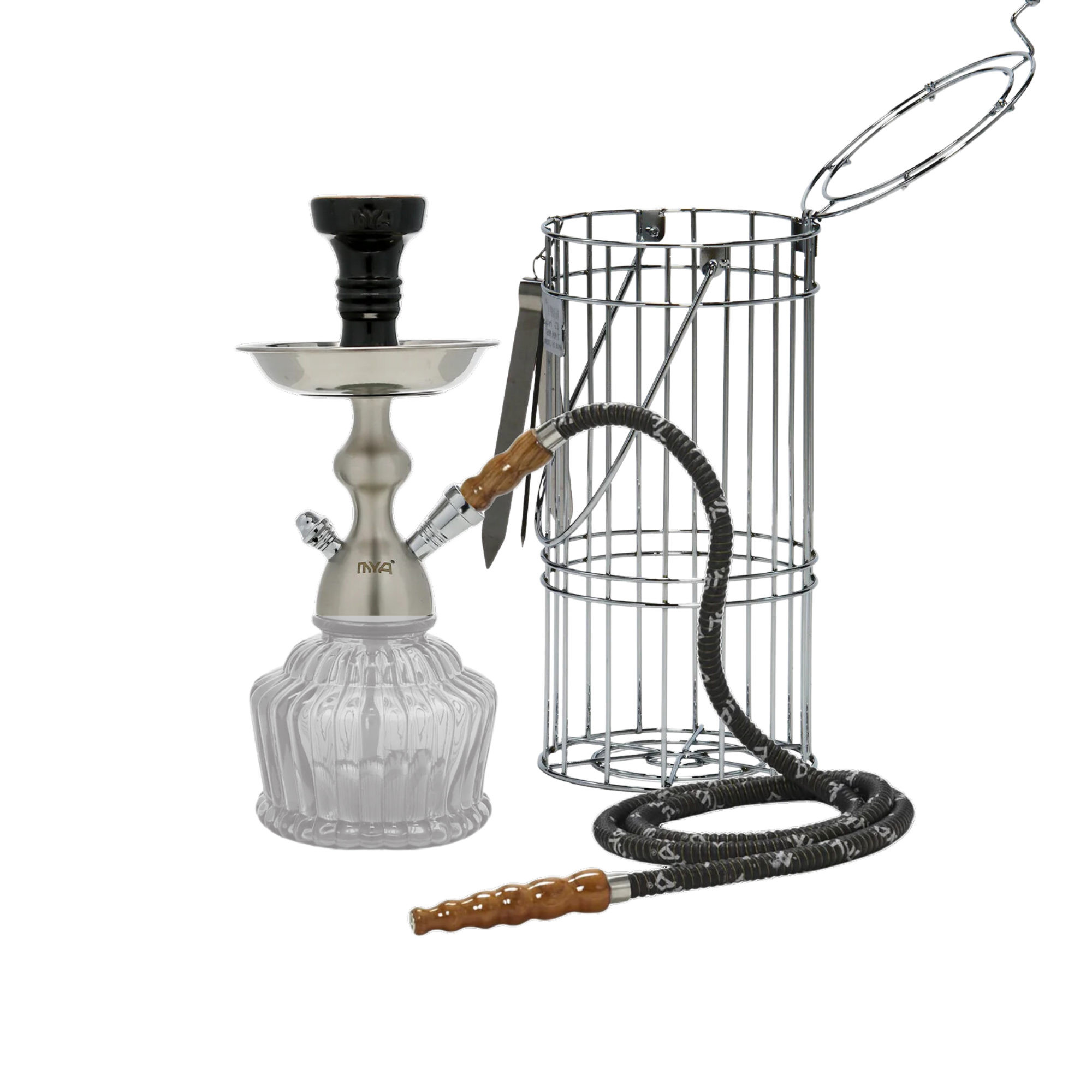 MYA QT Hookah | Matte Silver NEW