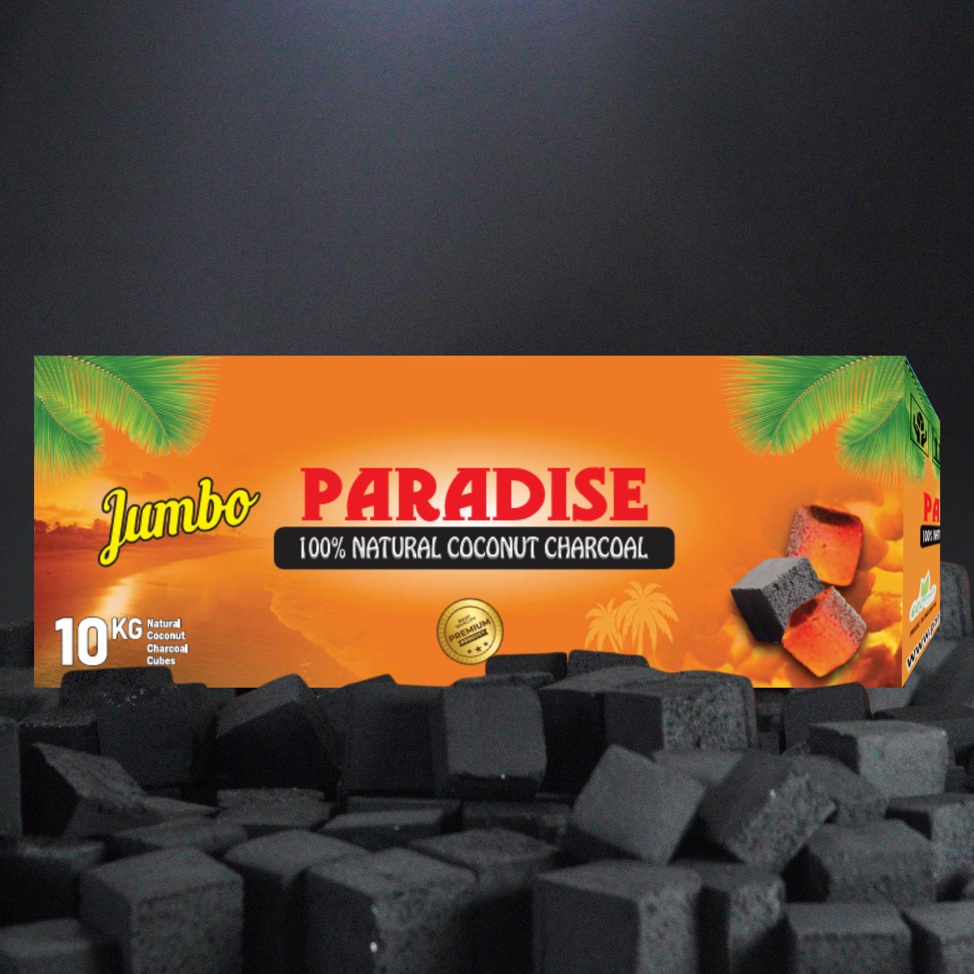 Paradise Coconut Coals | 10Kg Bulk Box