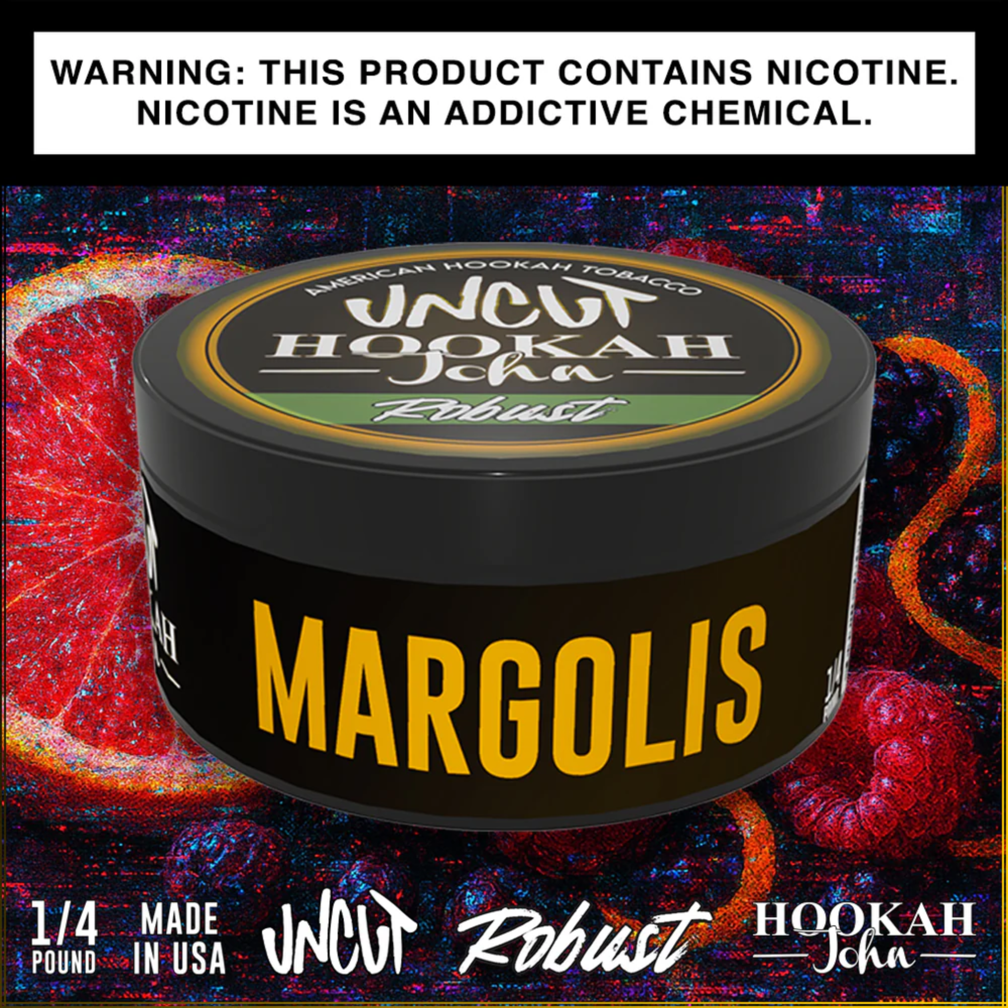Hookah John UNCUT Hookah Tobacco | Robust 1/4 lb