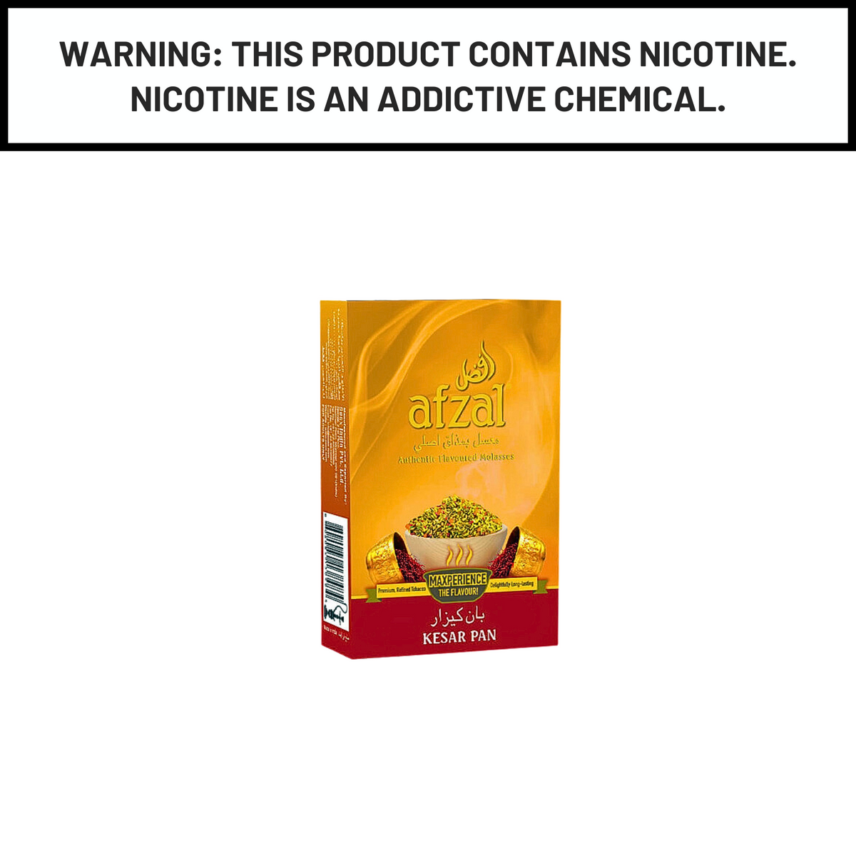 Afzal Hookah Tobacco Kesar Pan 50g