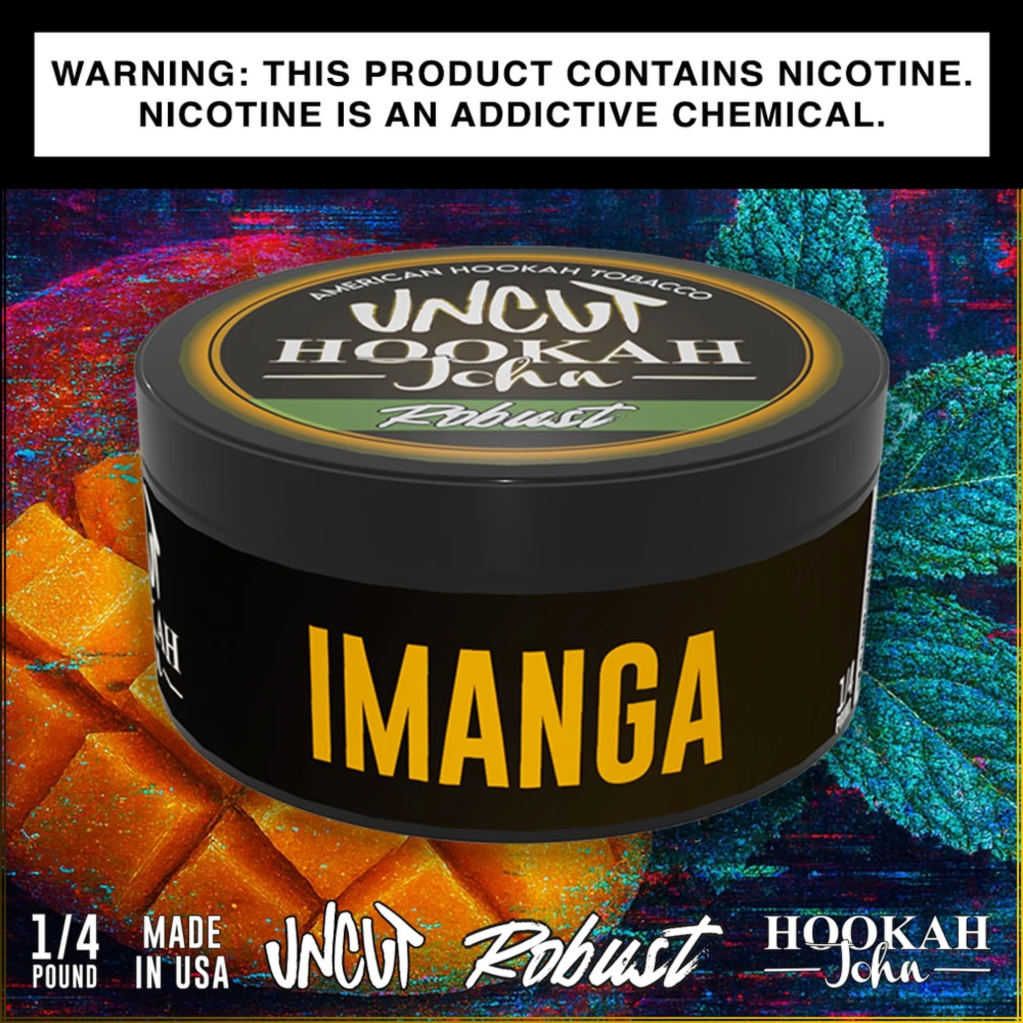 Hookah John UNCUT Hookah Tobacco | Robust 1/4 lb
