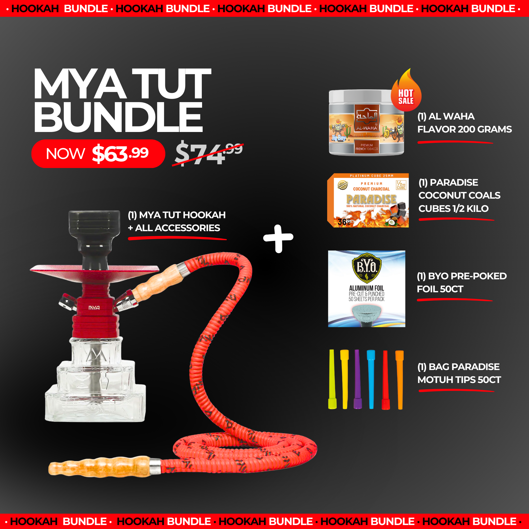 MYA TUT Hookah Bundle