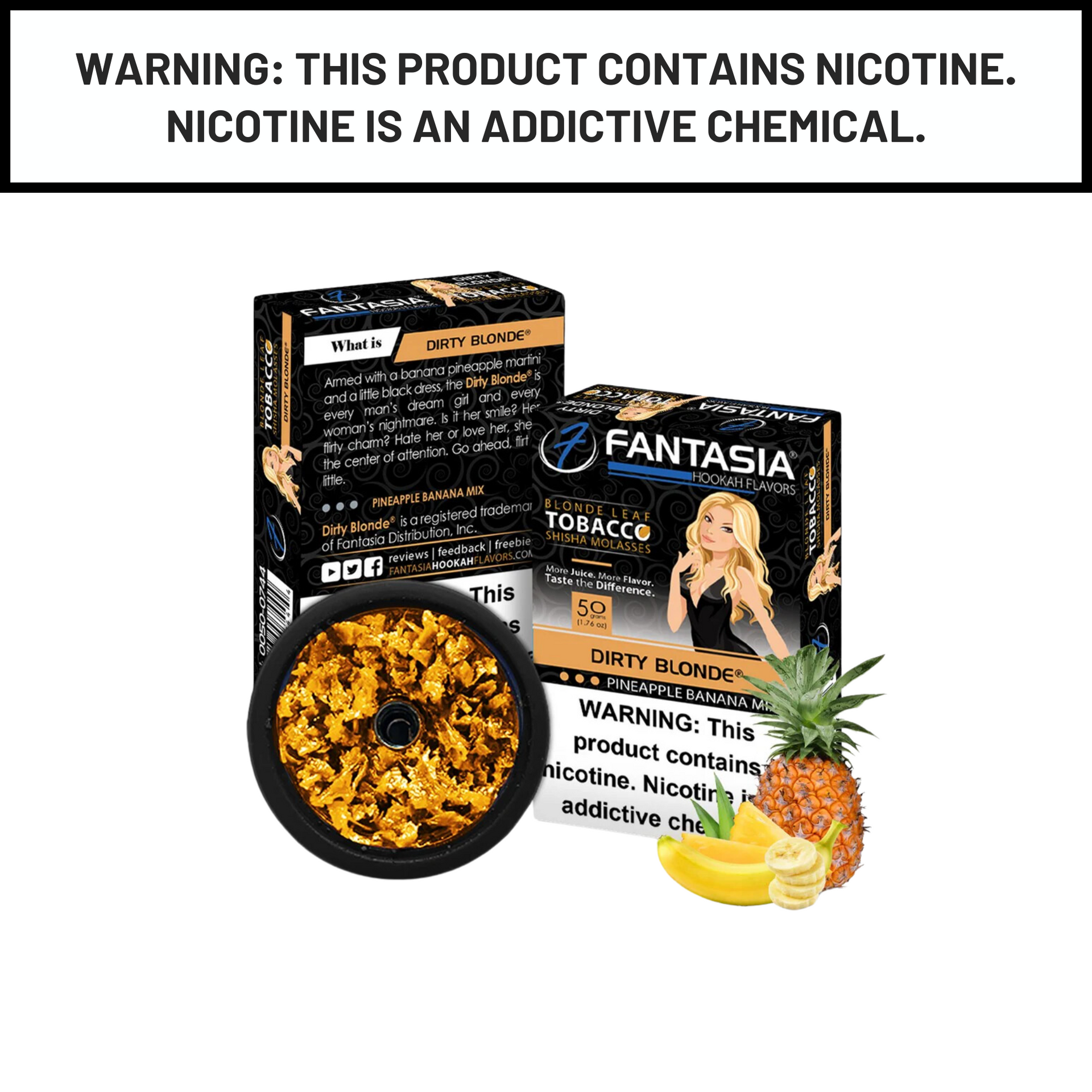 Buy Fantasia Shisha Tobacco 50g | Premium Flavored Hookah Tobacco |  American Made