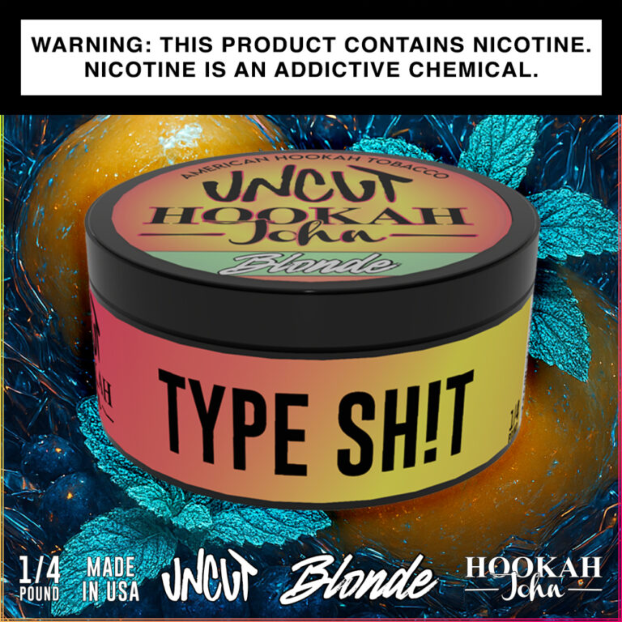 Hookah John UNCUT Hookah Tobacco | Blonde 1/4 lb