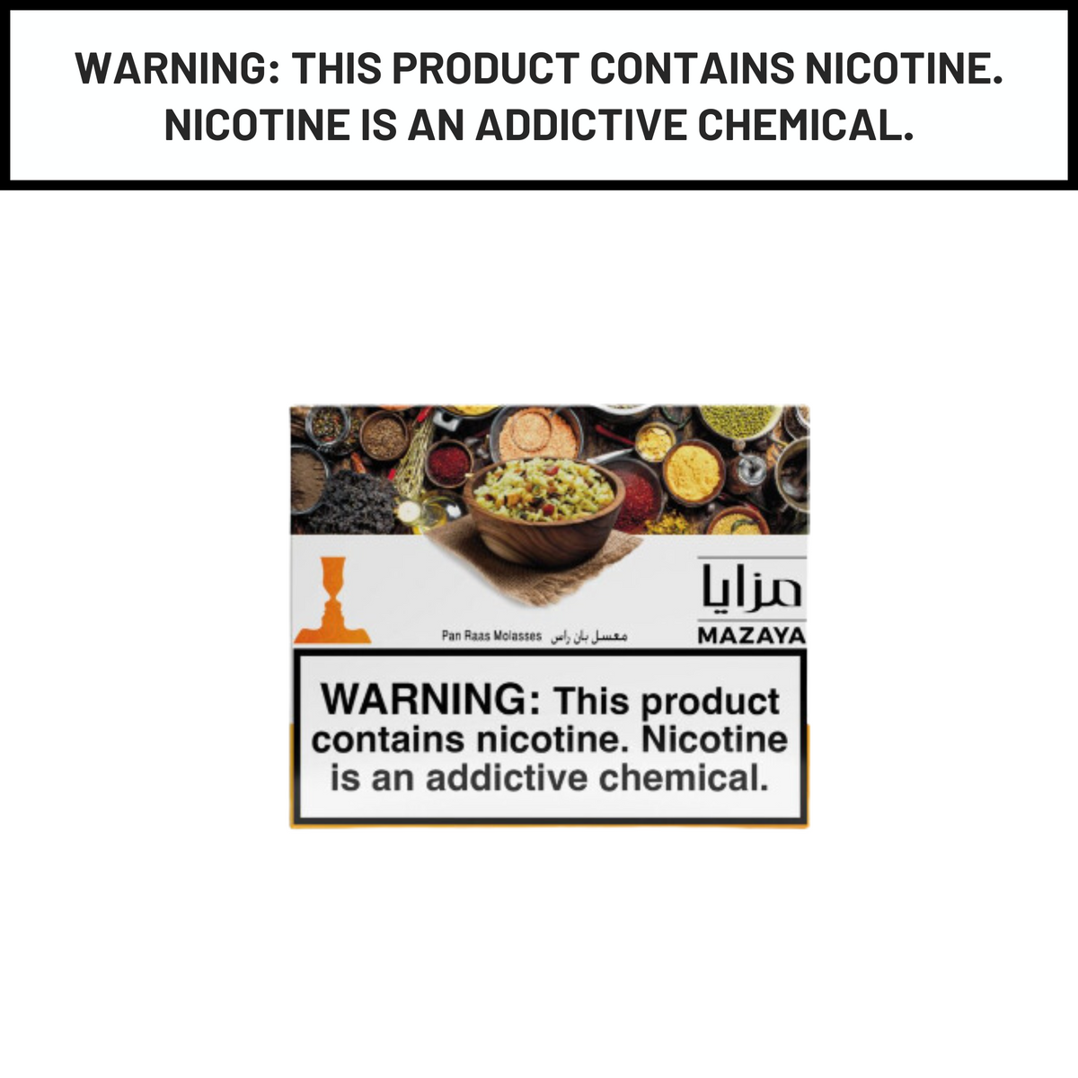 Mazaya Hookah Tobacco Pan Raas 250g