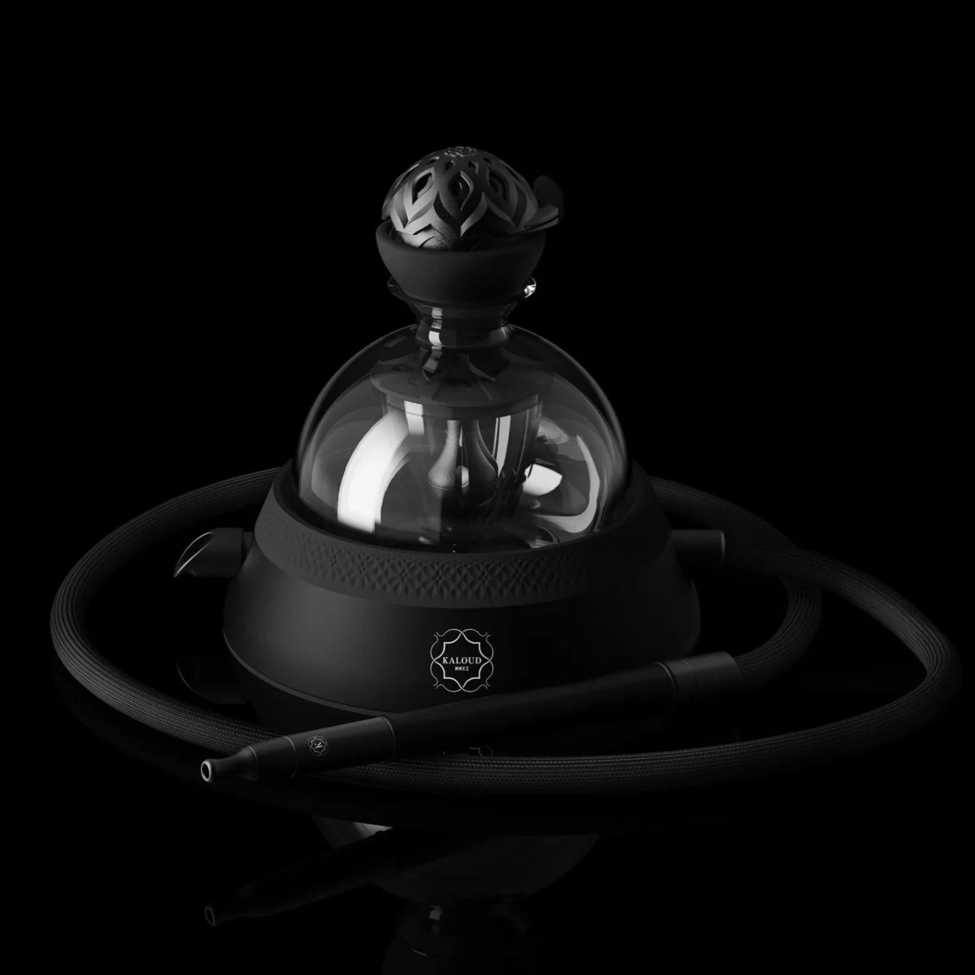 Kaloud Hookah |  Krysalis Eltheria Black: Complete System with Lotus III