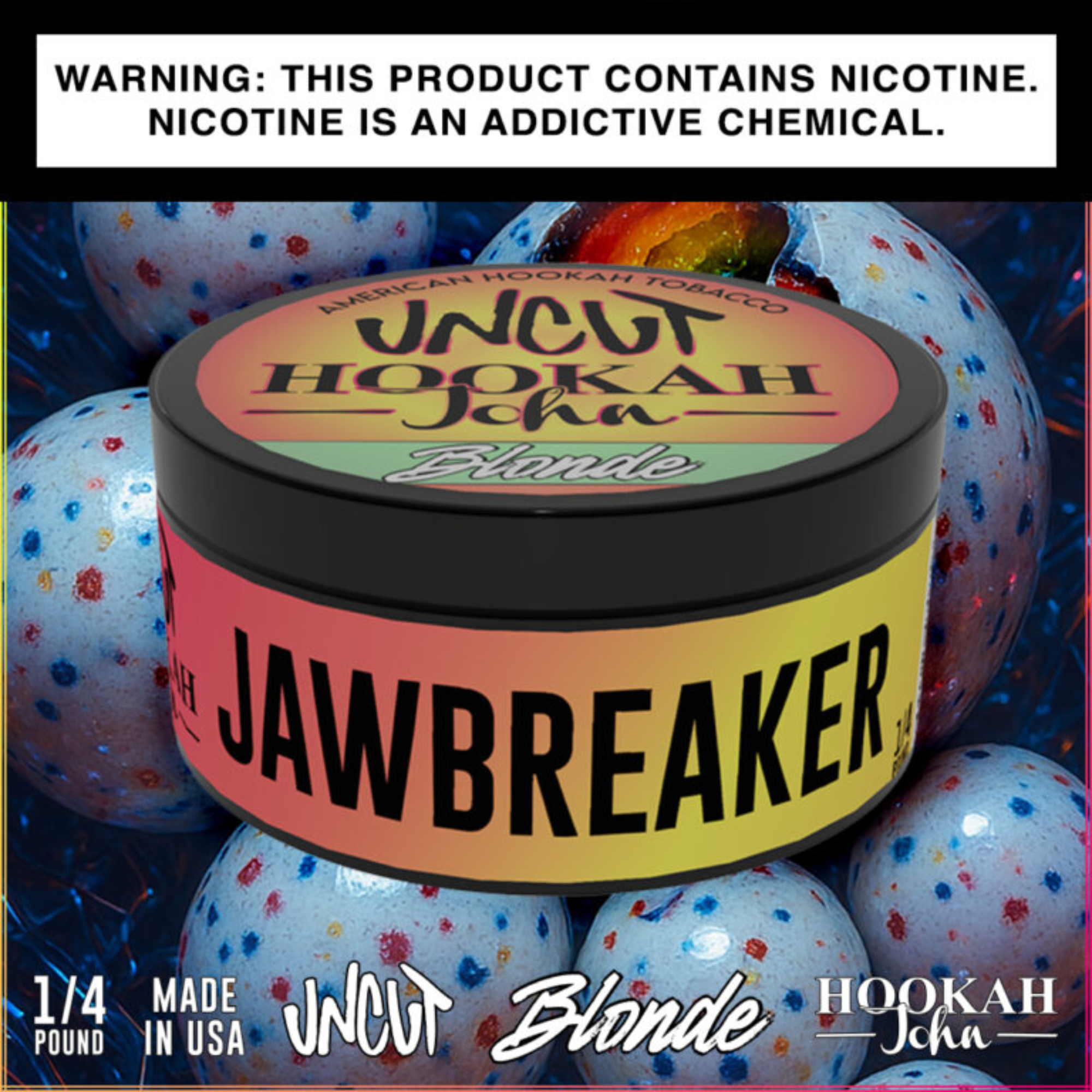 Hookah John UNCUT Hookah Tobacco | Blonde 1/4 lb
