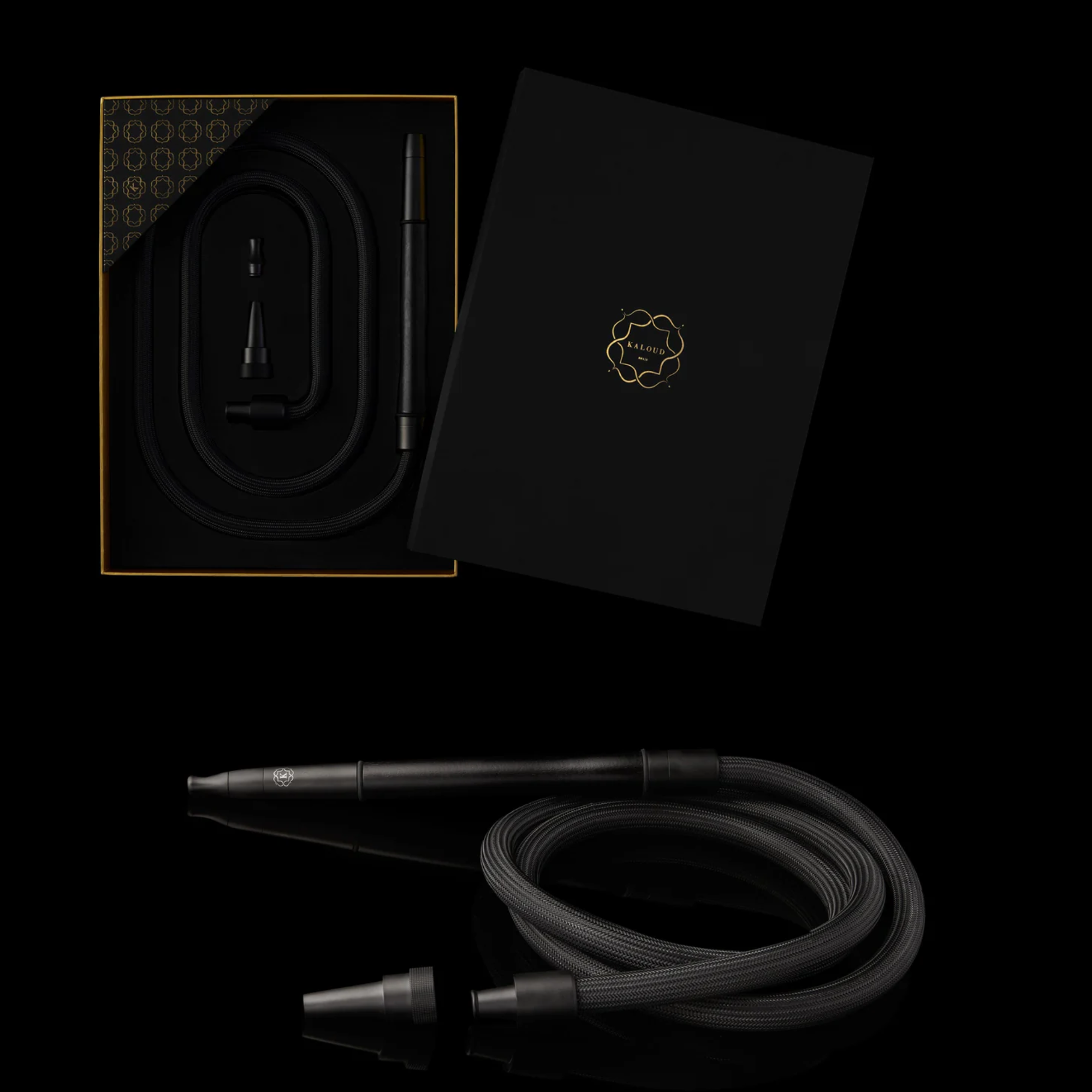 Kaloud Hookah |  Krysalis Eltheria Black: Complete System with Lotus III