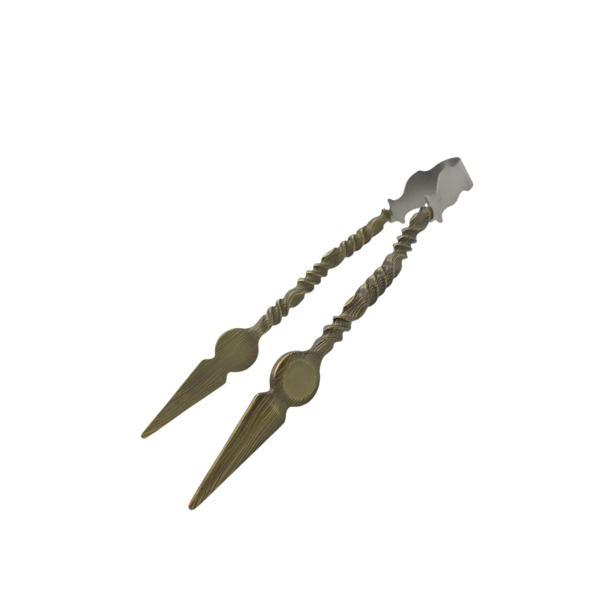 Rustic Tongs with Leather Pouch