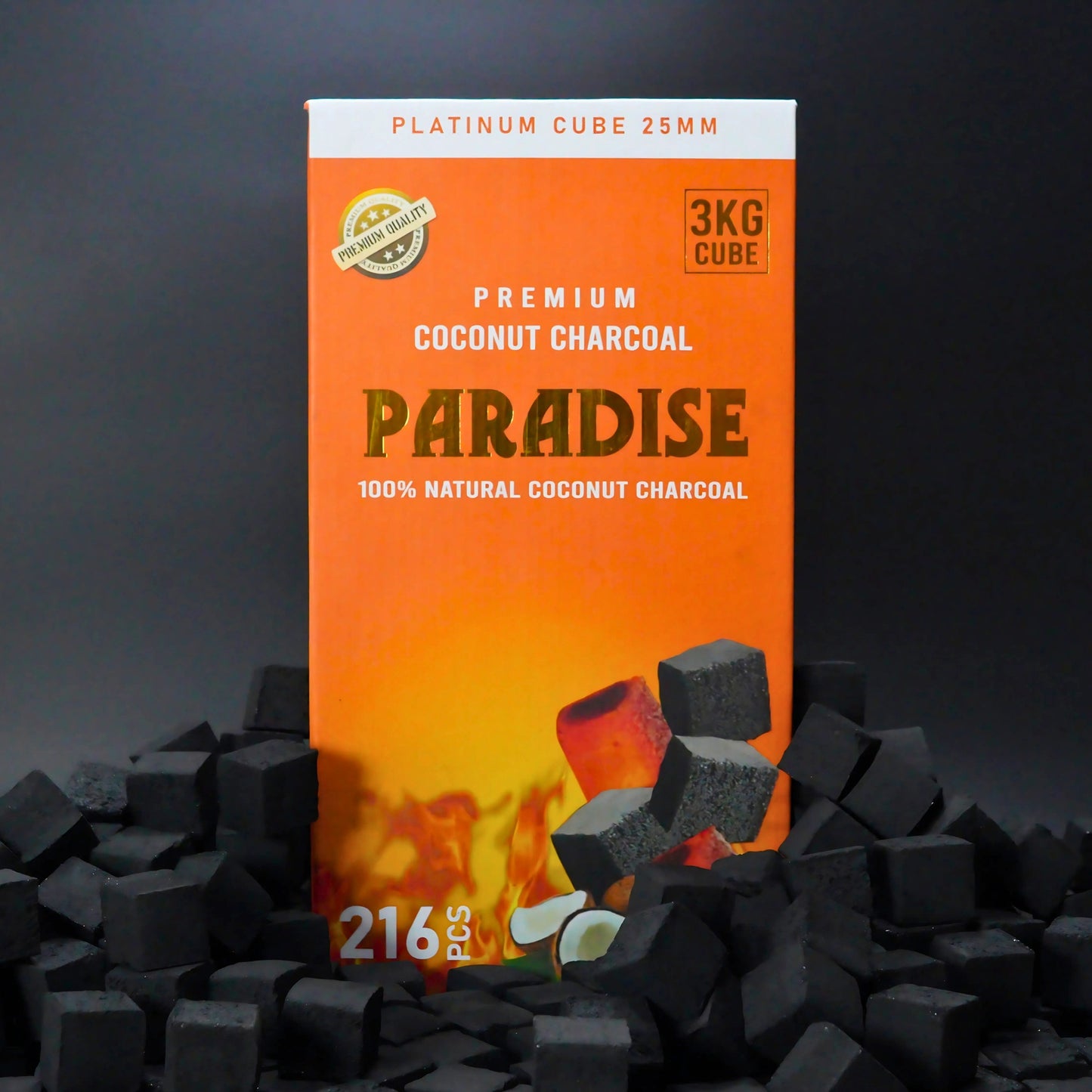 Paradise Coconut Coals | Cubes 3kg