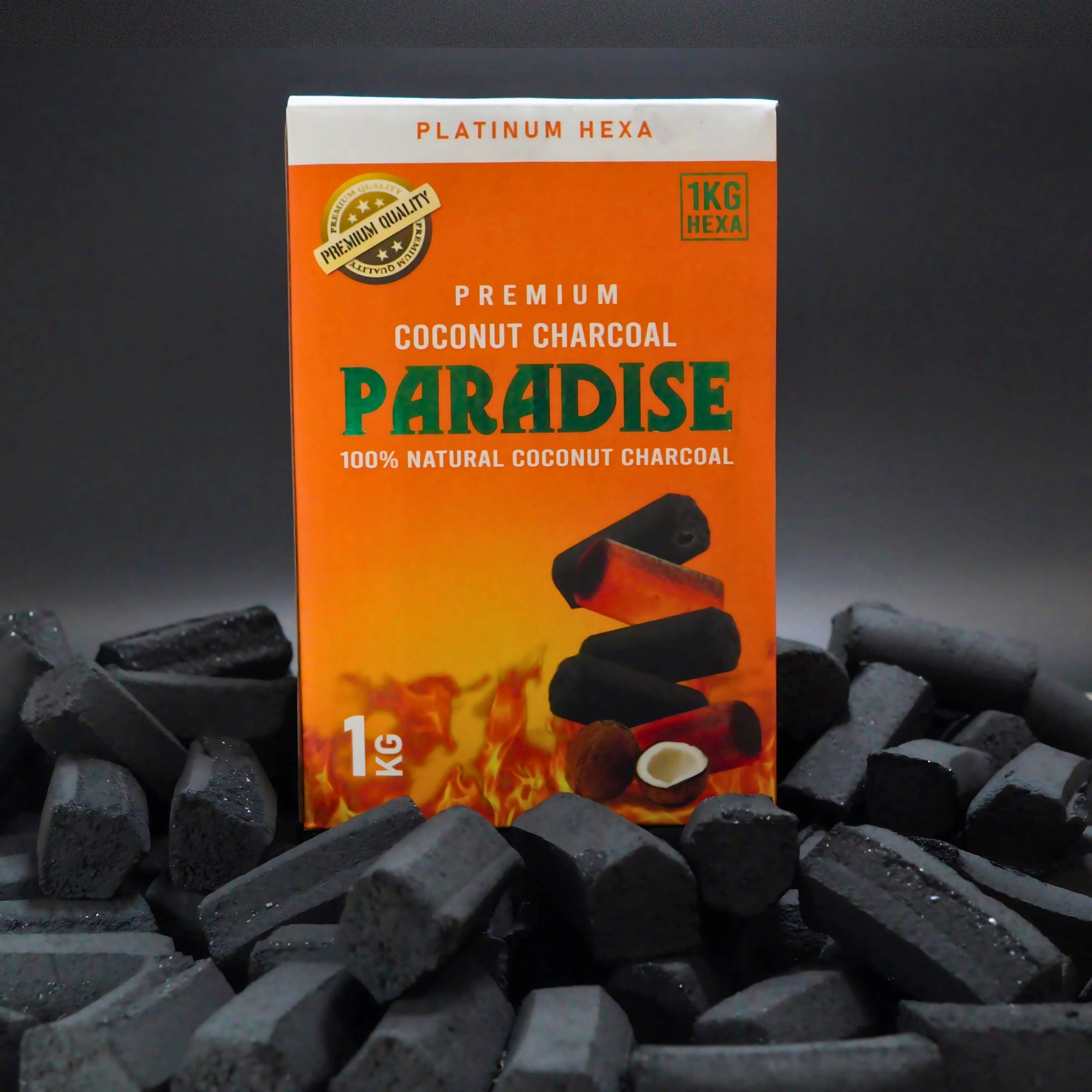 Paradise Coconut Coals | Hexagon 1kg