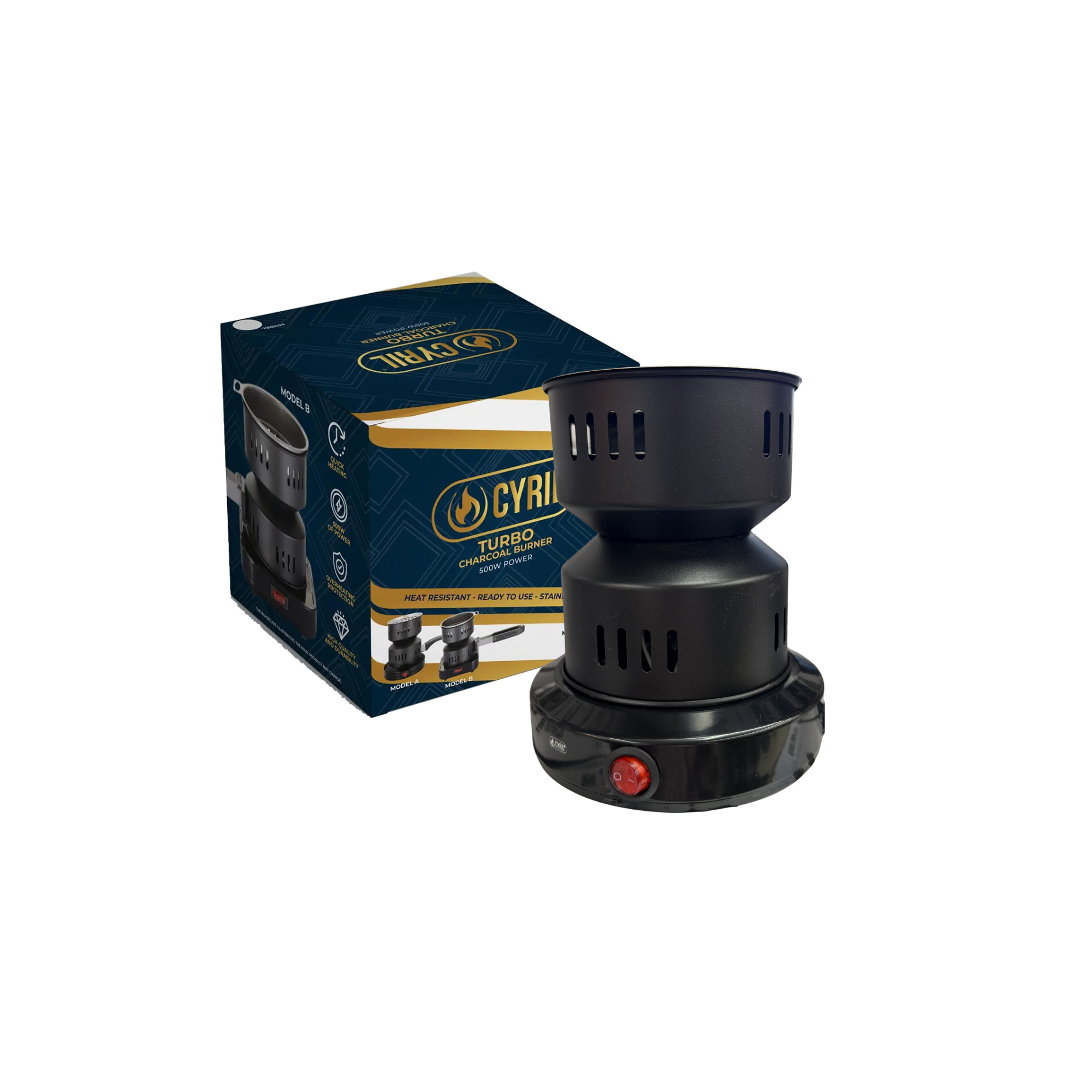 Cyril Charcoal Burner Round | Model A