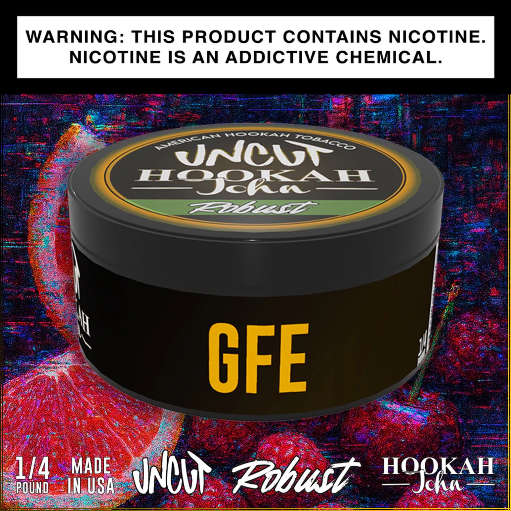 Hookah John UNCUT Hookah Tobacco | Robust 1/4 lb