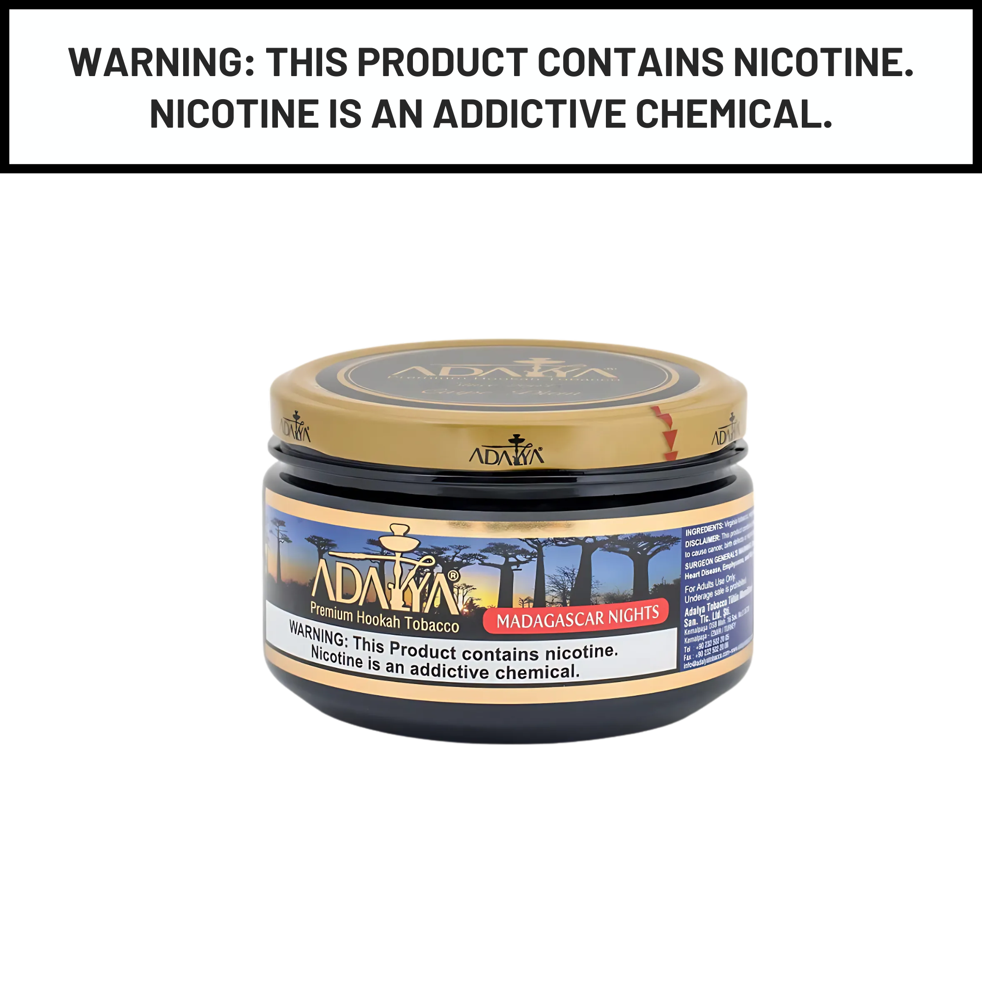 Adalya 250g Madagascar Nights Shisha Hookah Tobacco Flavors