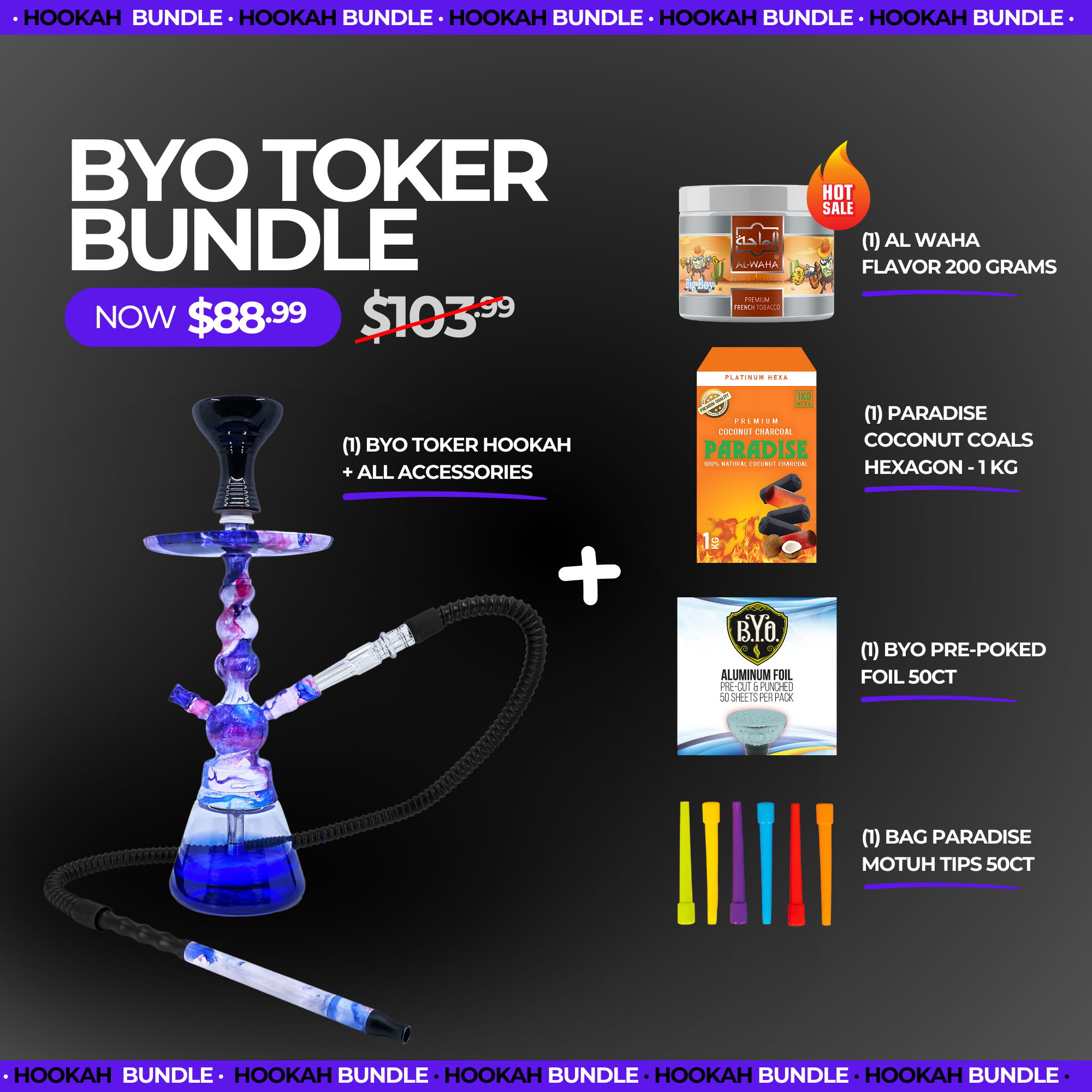 BYO Toker Hookah Bundle