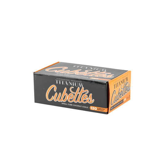 Titanium Hookah Coconut Coals Cubettes 120ct - Hookah Paradise