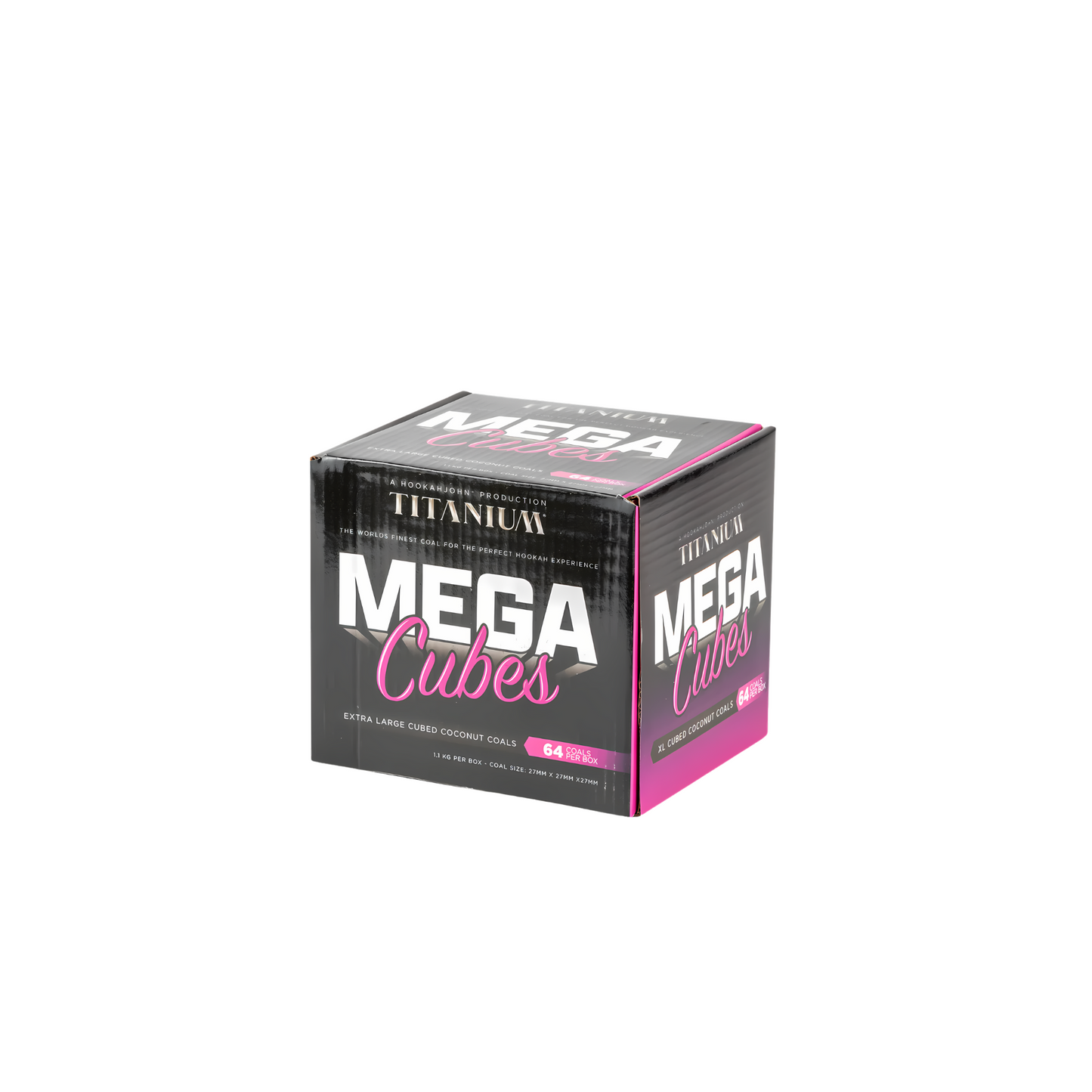 Titanium Coconut Coals | 64 MEGA Cubes