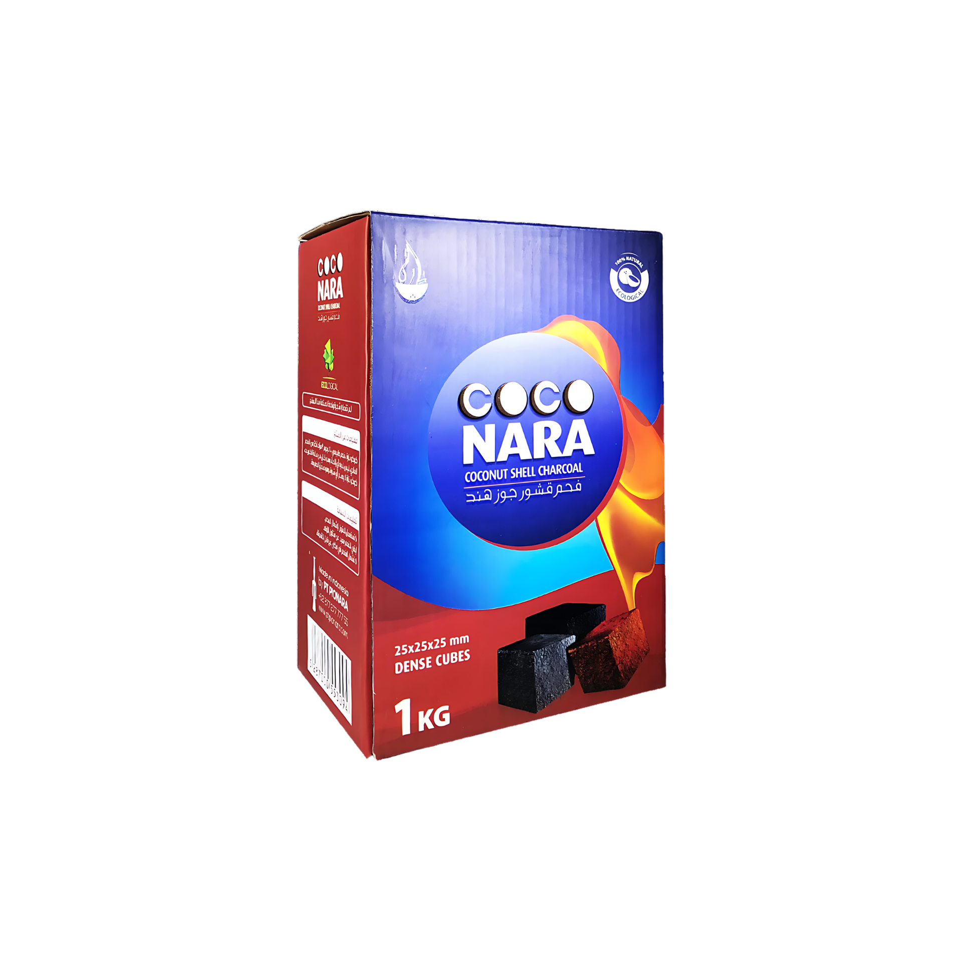 Coconara Coconut Hookah Coals CUBES 1KG – Natural Charcoal for