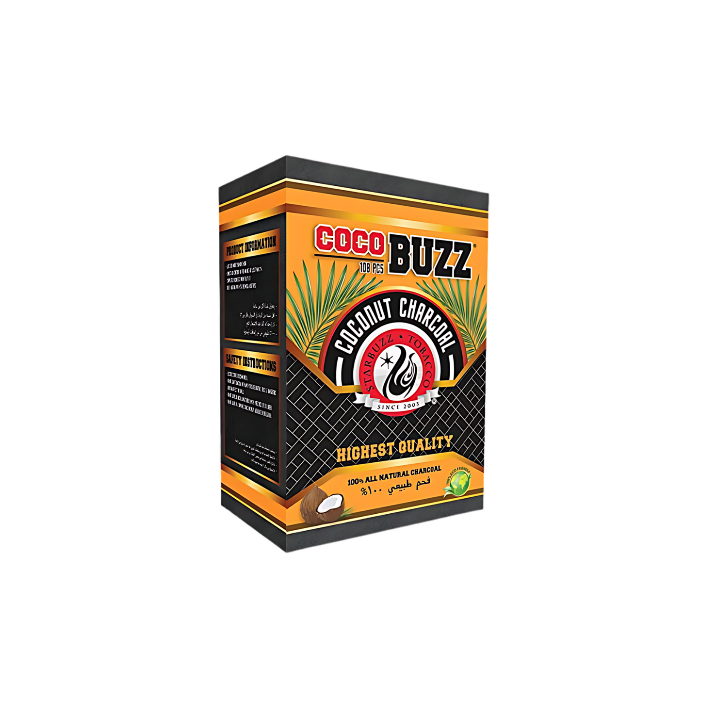 Coco Buzz Coconut Hookah Coals Cubes - Hookah Paradise