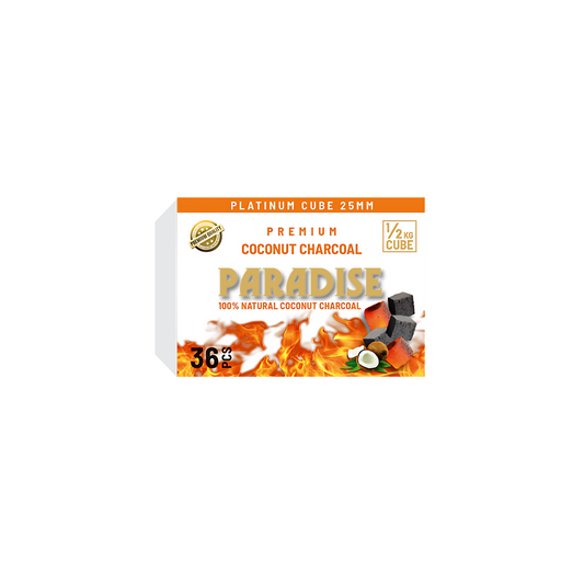 Paradise Platinum Coconut Charcoal Cubes 36ct