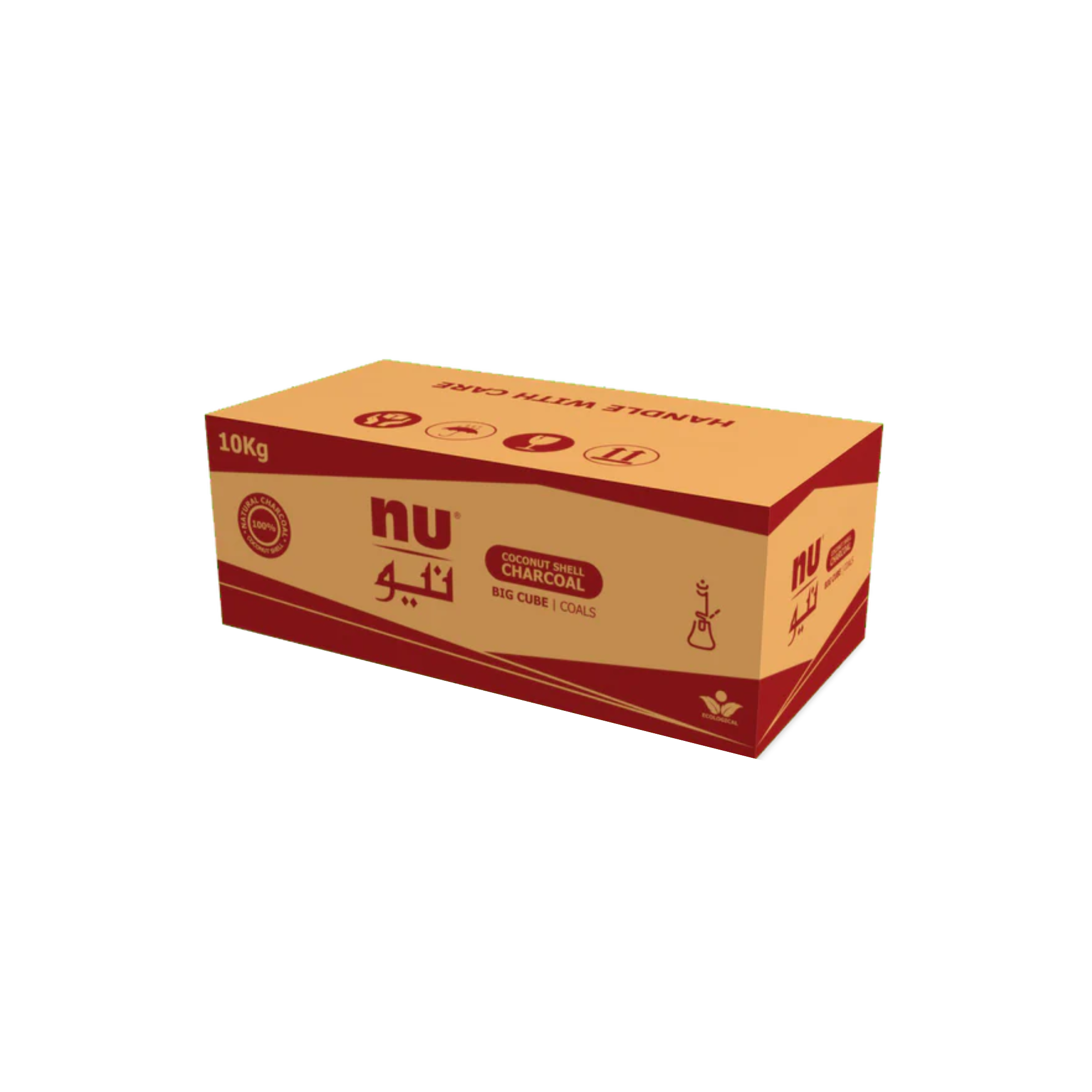 Nu Coconut Coals | Cubes 10KG Bulk Box