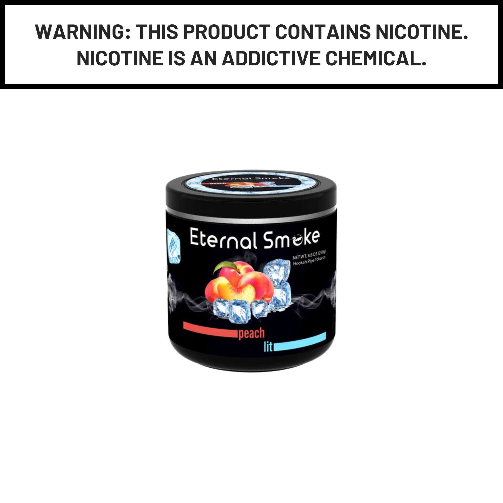 Eternal Smoke 250g Peach Lit Hookah Shisha Tobacco