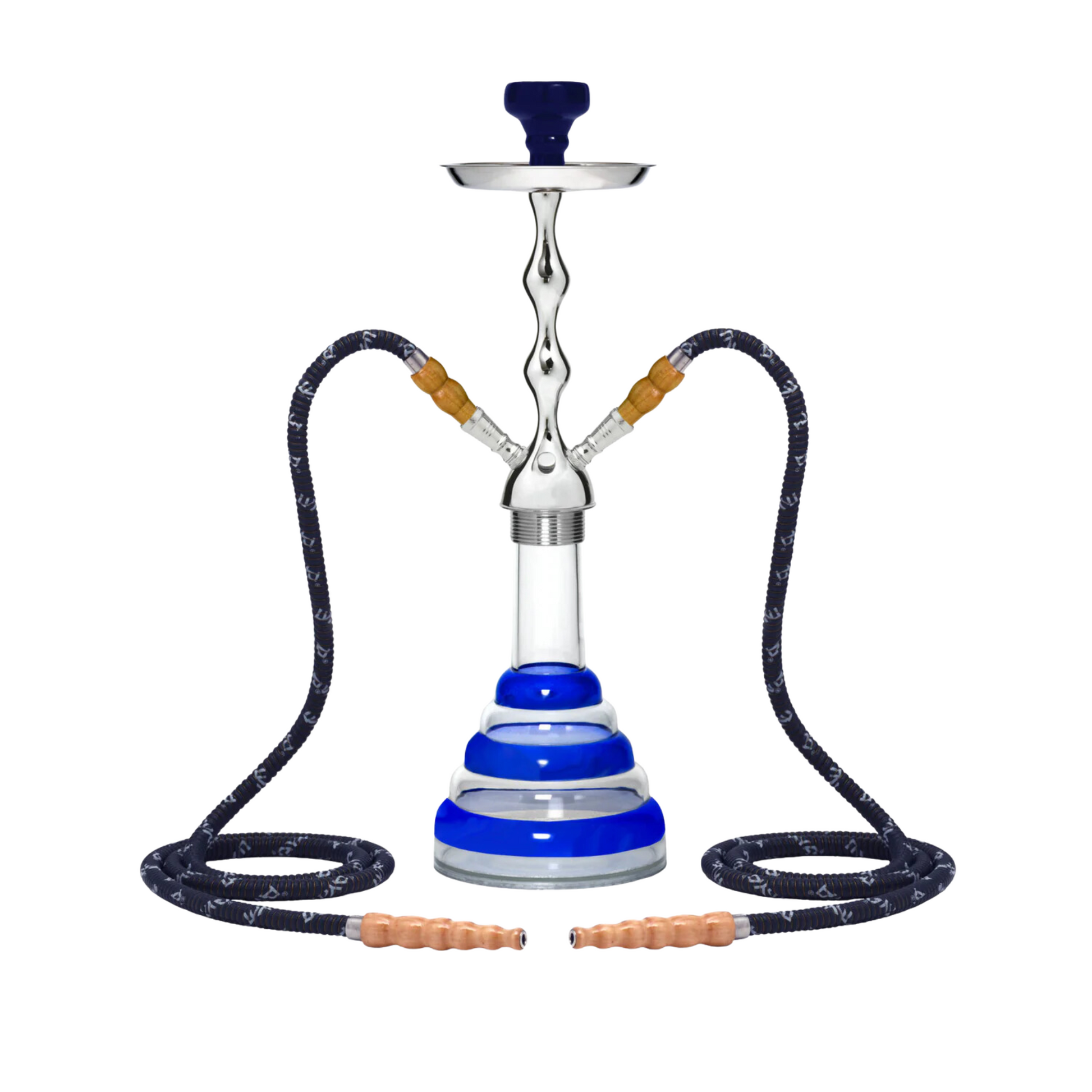 MYA Hookah Acrylic Silver - Two Hoses - Hookah Paradise