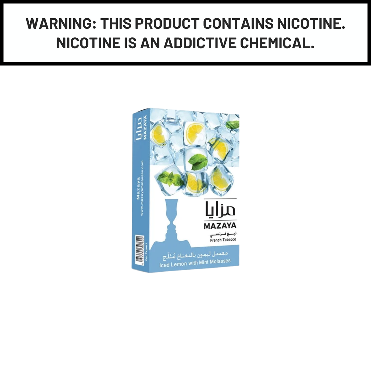Mazaya Hookah Tobacco Iced Lemon Mint 50g